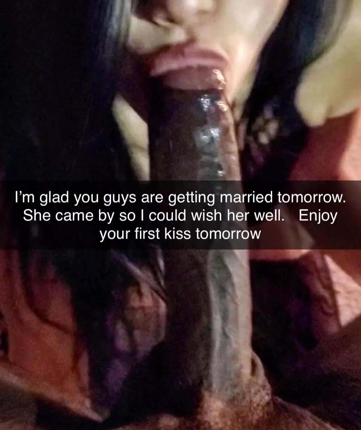 Nothing like some cock breath while saying her vows