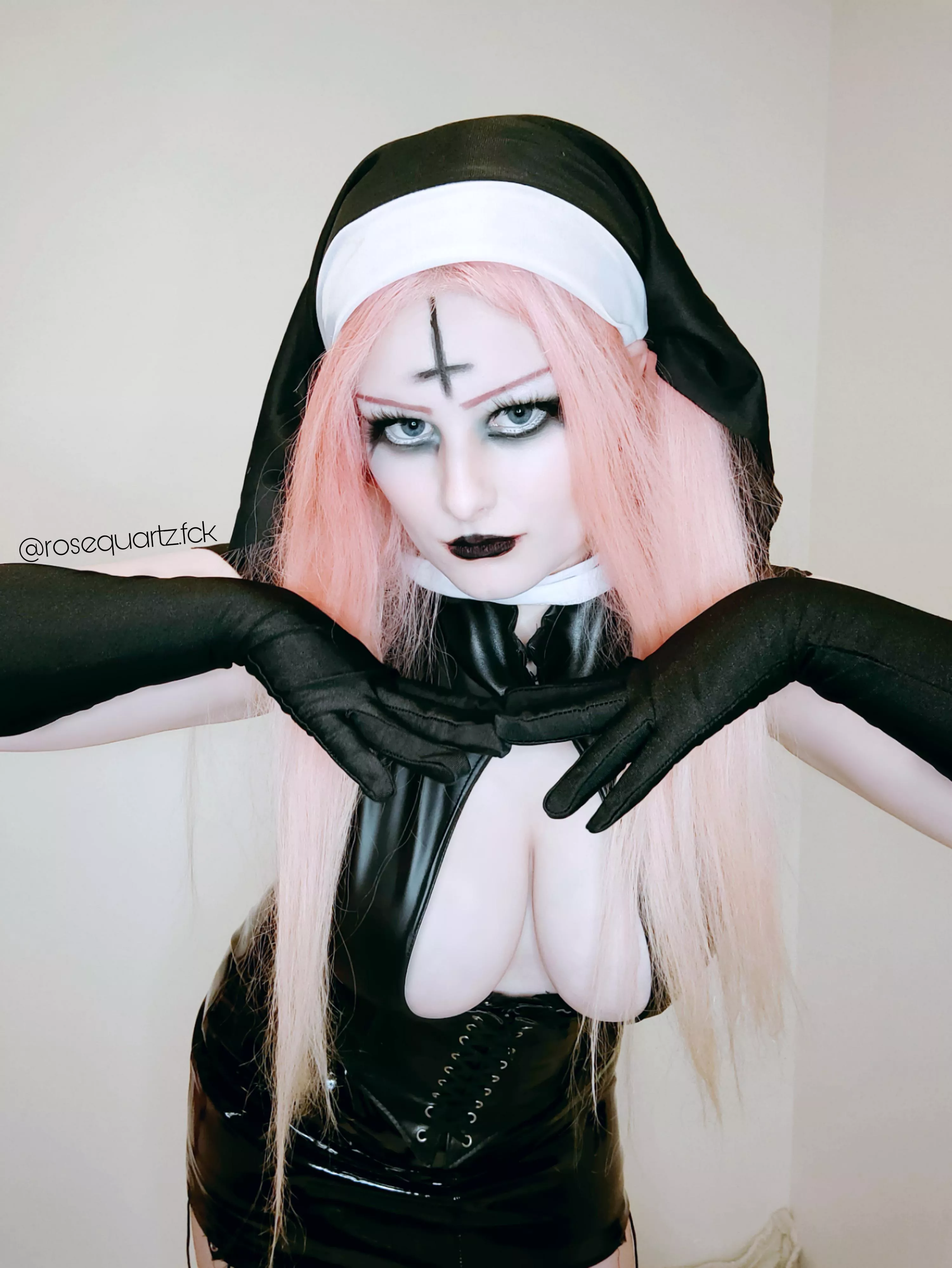 nun costume I did for Halloween, my favourite time of year!