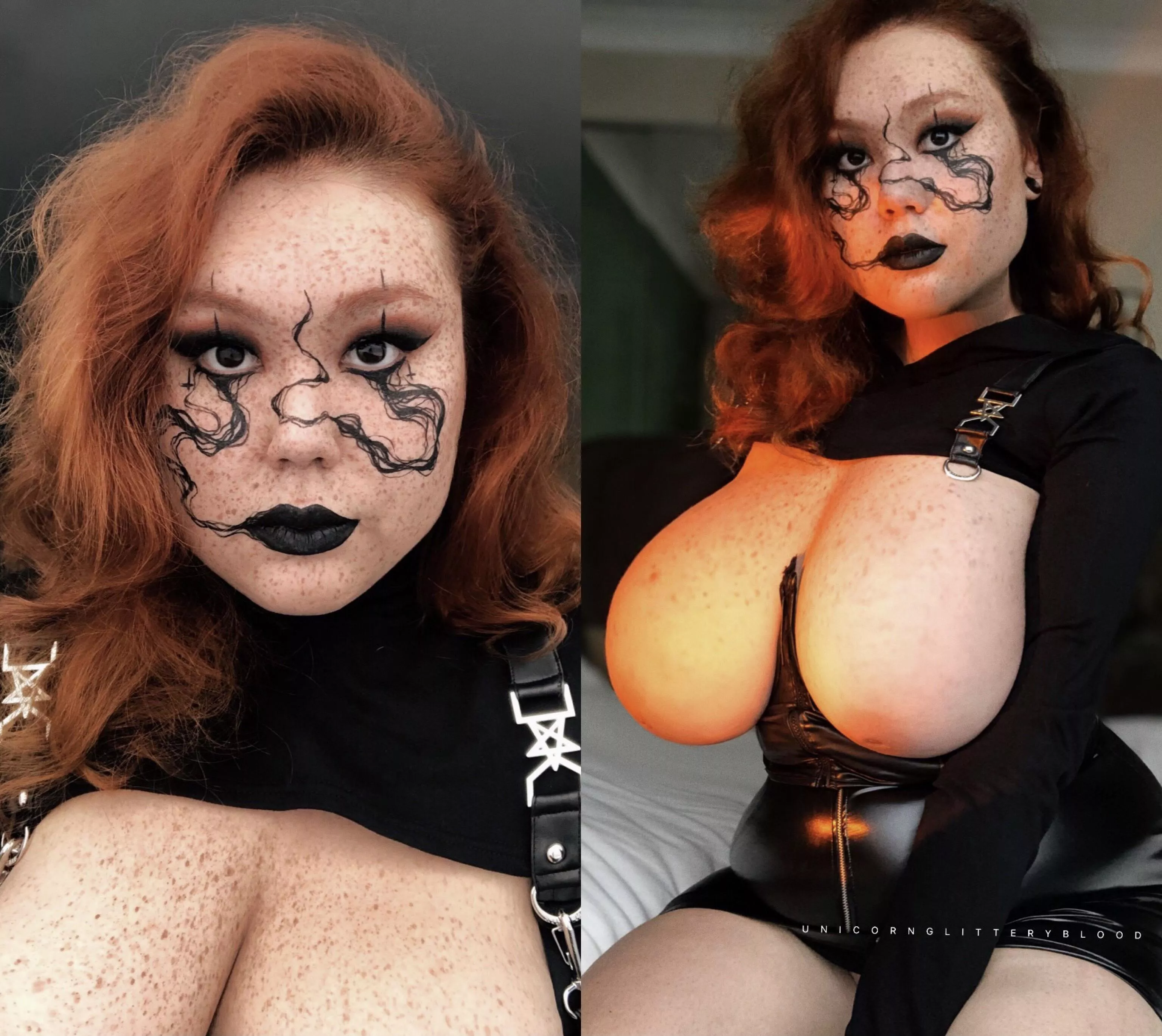 [OC] a better view of my Smokey makeup and huge boobs. Am I hot?