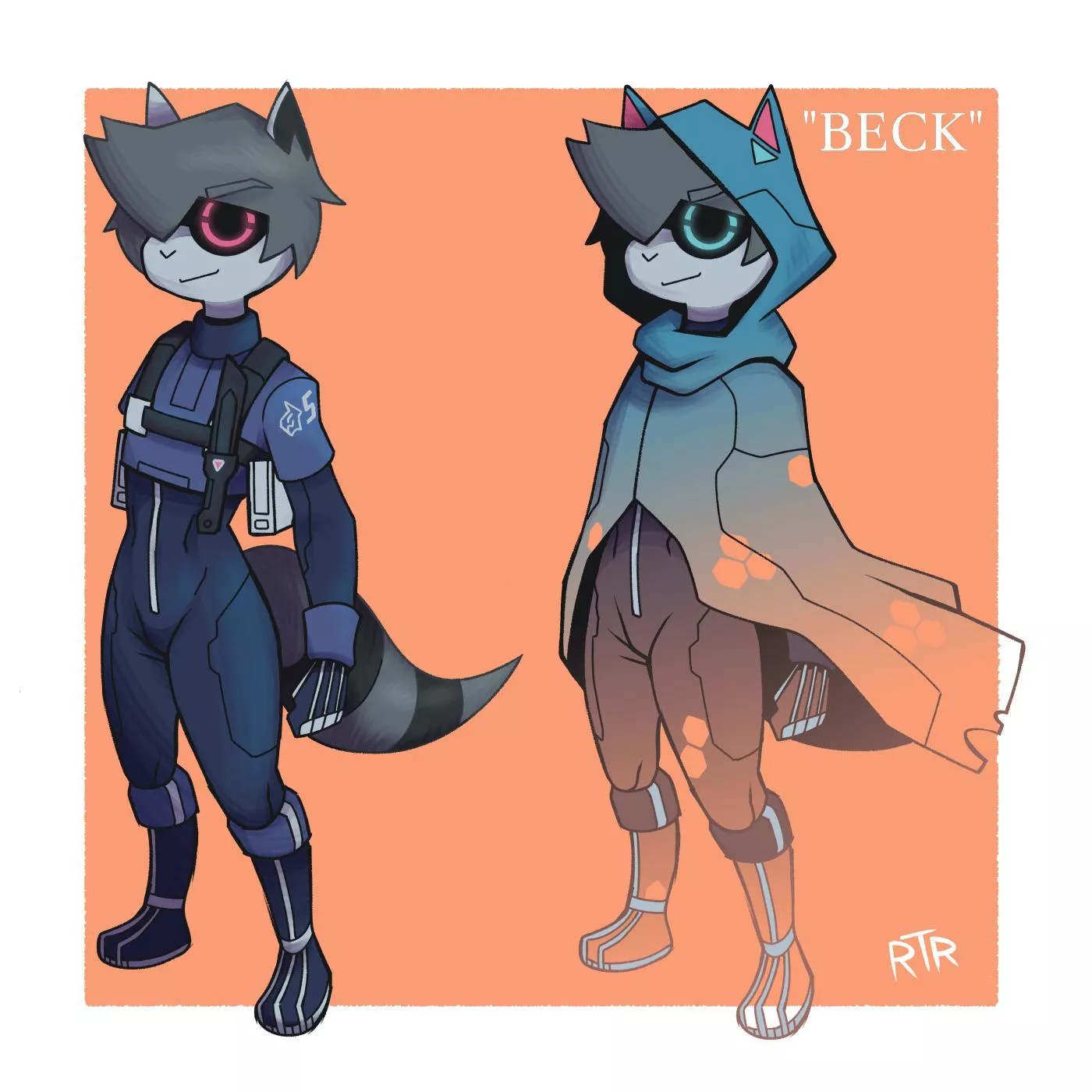 [OC] stealthy raccoon boy