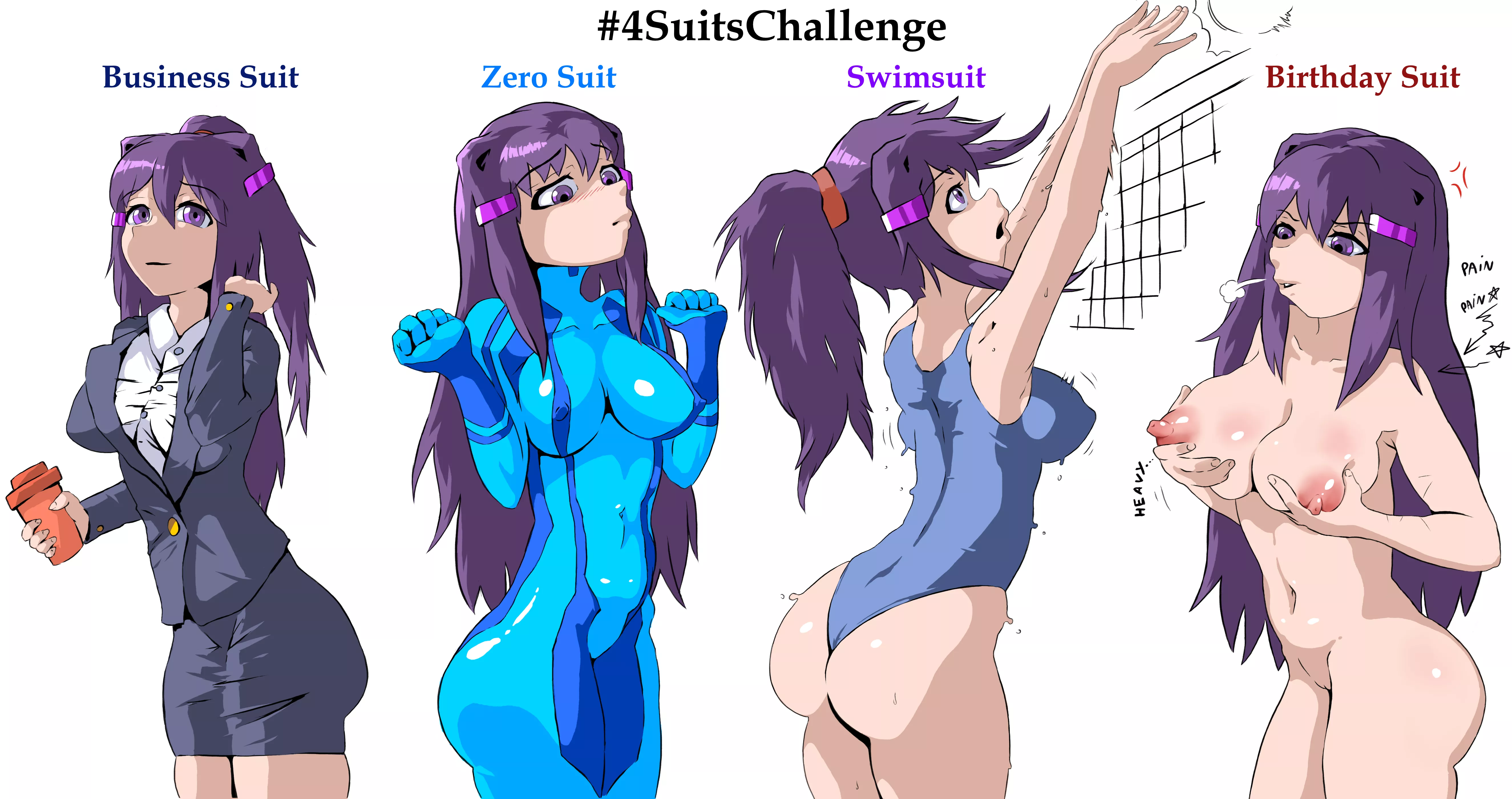 [OC] Yuri 4 Suits Challenge