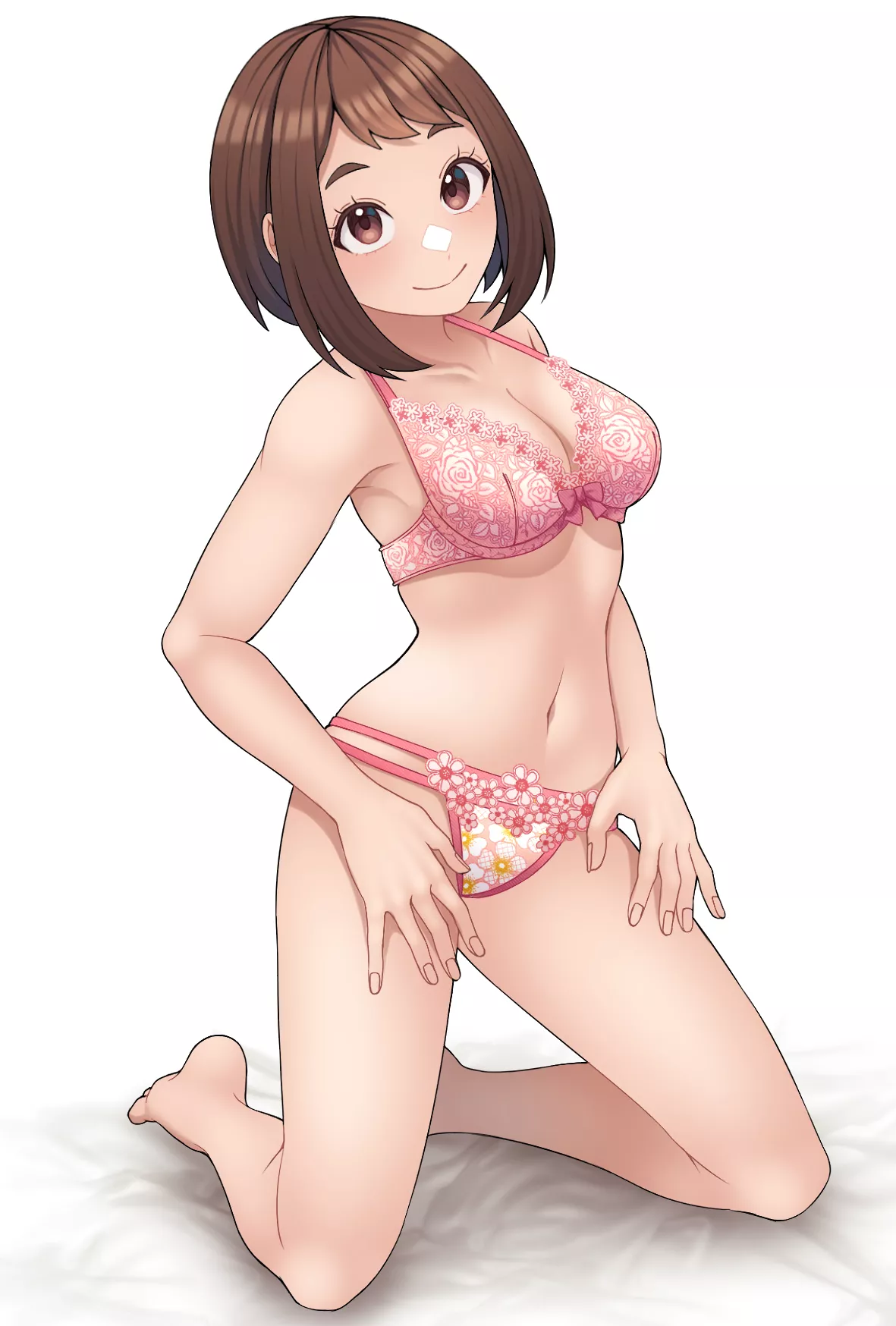 Ochako in flowery lingerie [Kobaji]