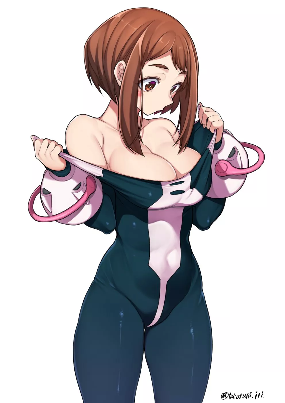 Ochako taking her hero suit off (Takatsuki Ichi) [My Hero Academia]