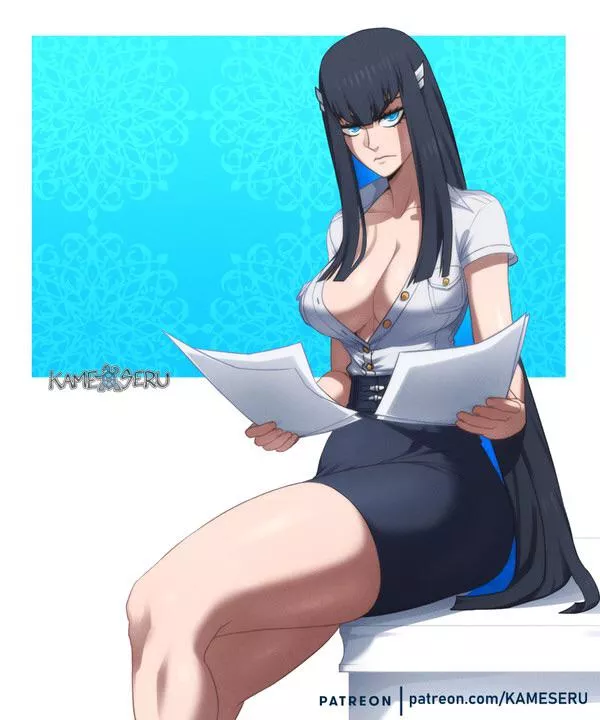 Office Satuski featuring them thighs