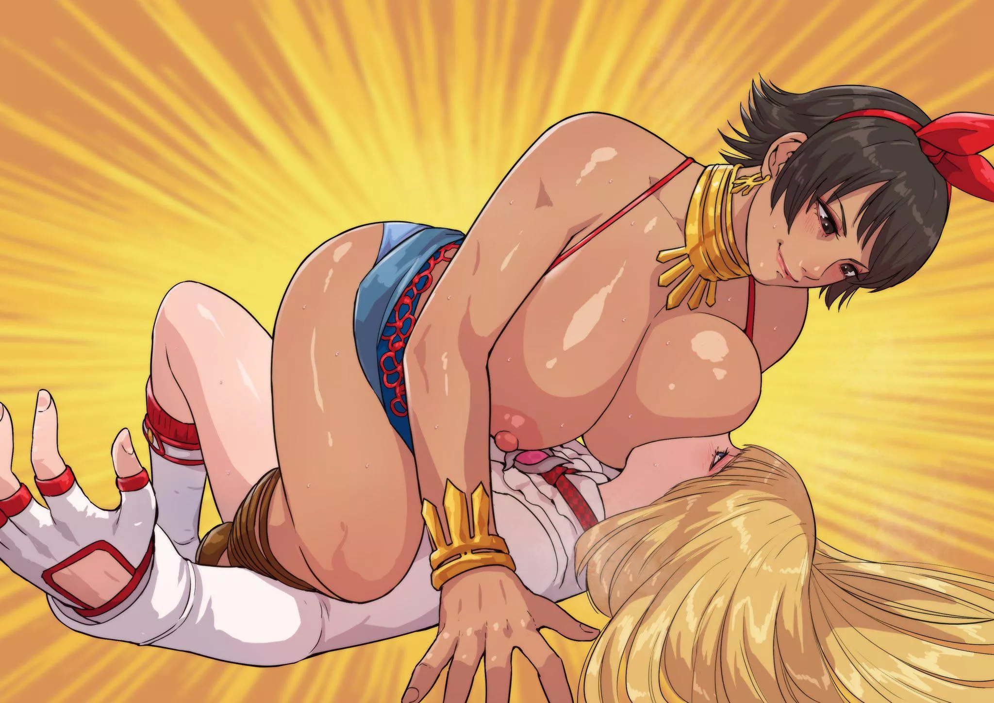 Oh yeah… Josie breastfeeding Lili [Tekken] (@cirenkoyenk)