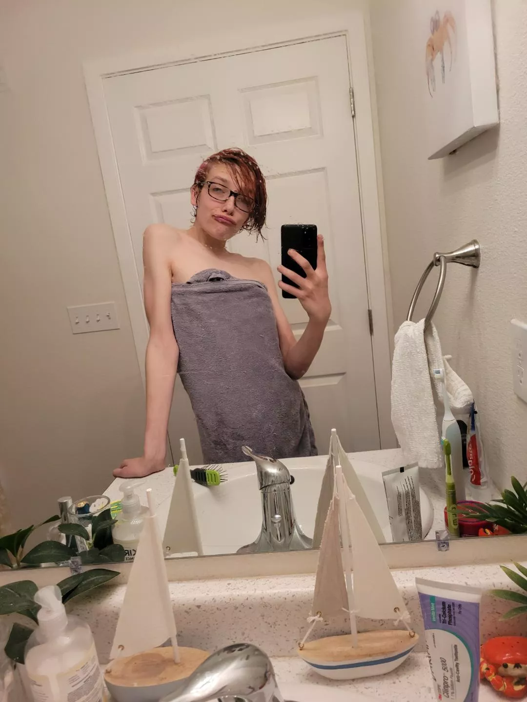 oh, You're a femboy? How do you wear your towel?