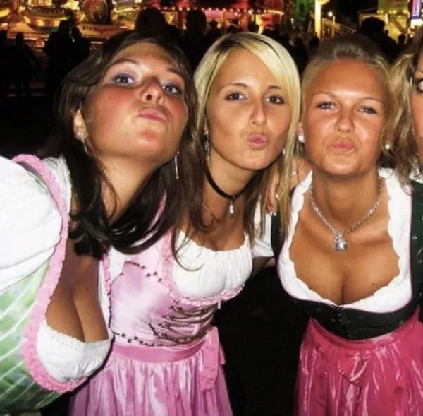 Oktoberfest must be tough for her with everyone else there on display