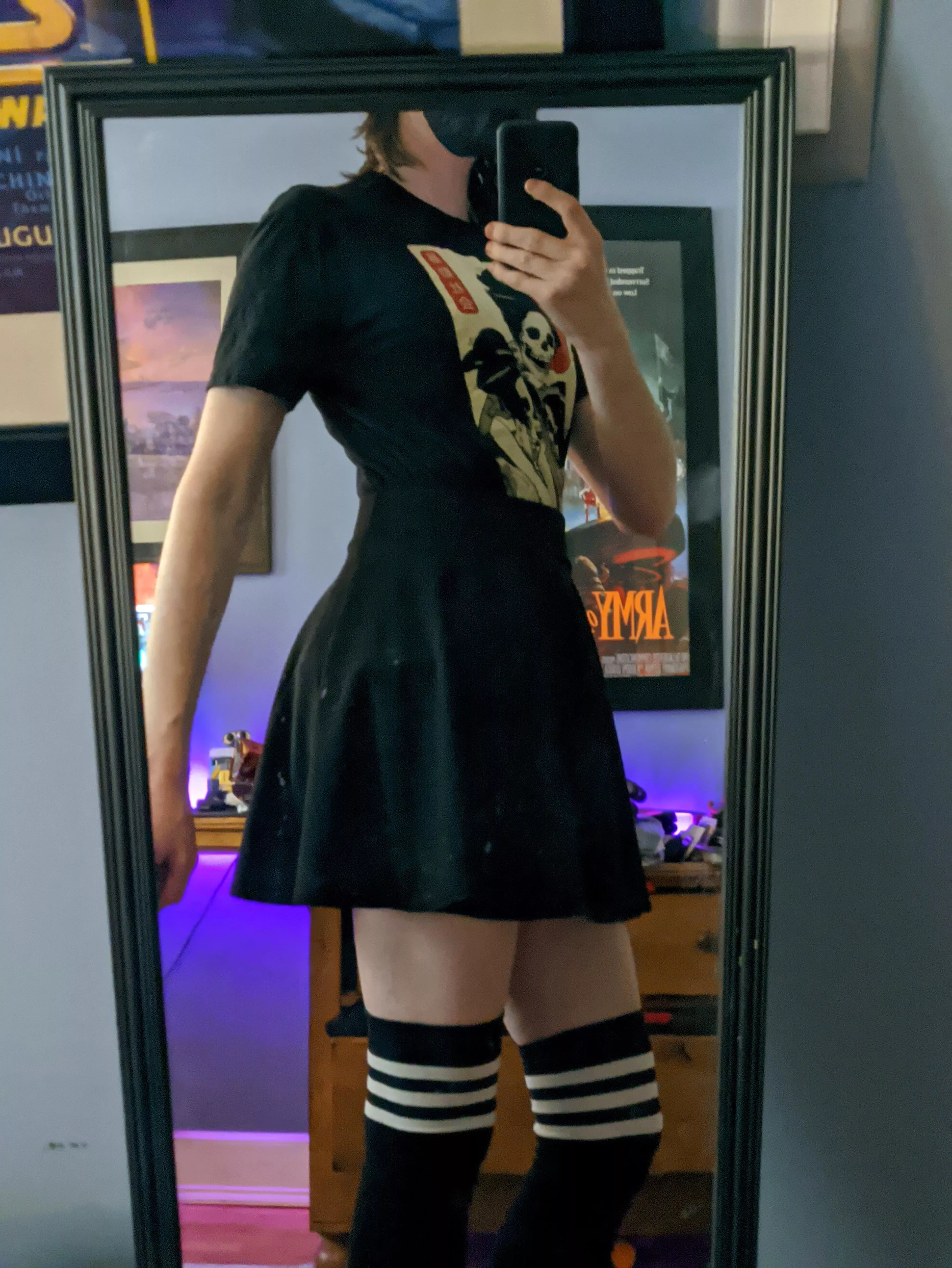 (old picture of me) first time i put together an outfit!