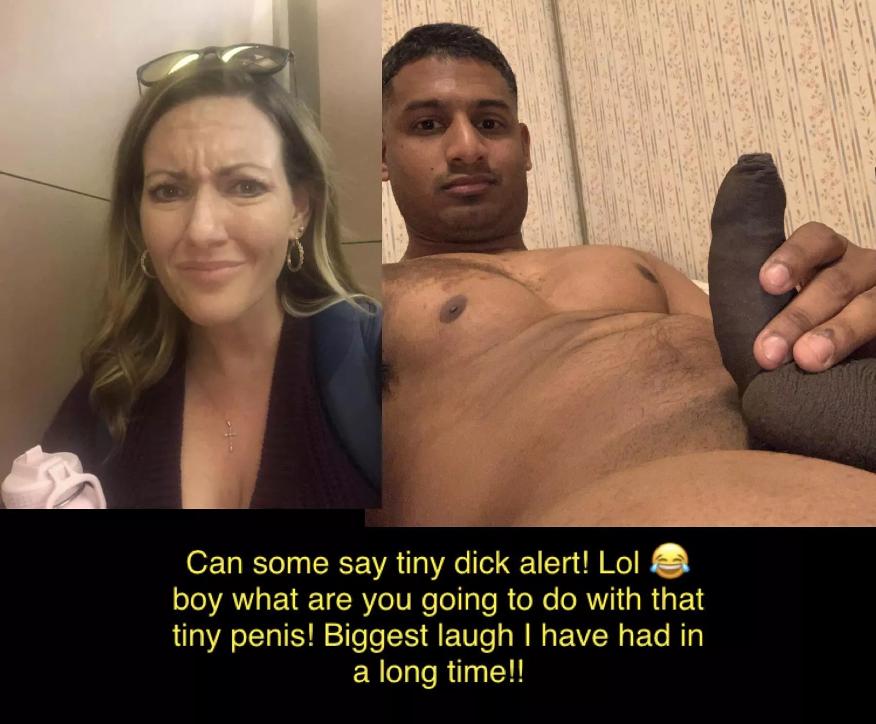 Omg I just can’t!! 😂 why do Indian men act like they can comepete with black men I just don’t get it! I laughed so hard when I got this pic from this guy! I told him I only fuck with 10 plus inches not 3 millimeters! He never responded lol!!