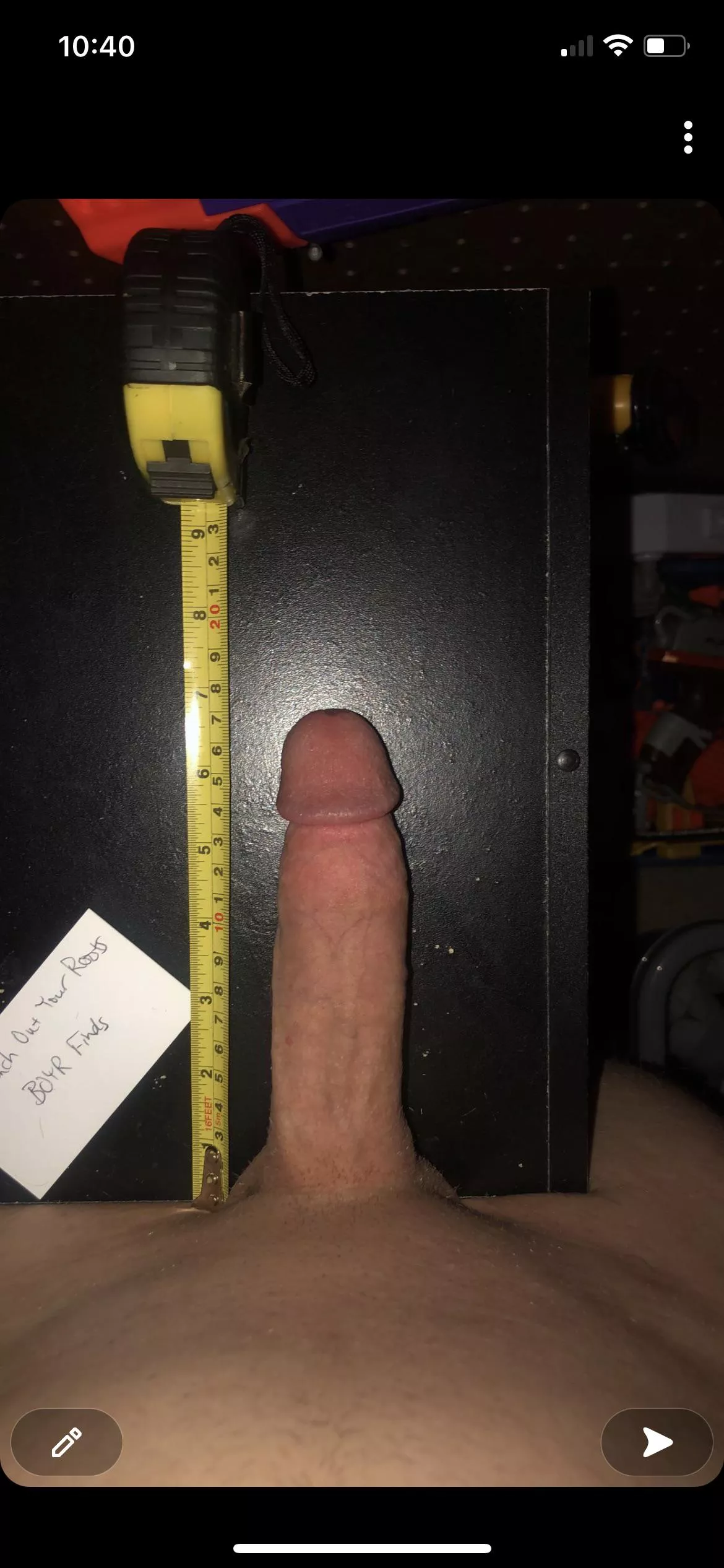 One measurement I’ve done to my cock 🥵