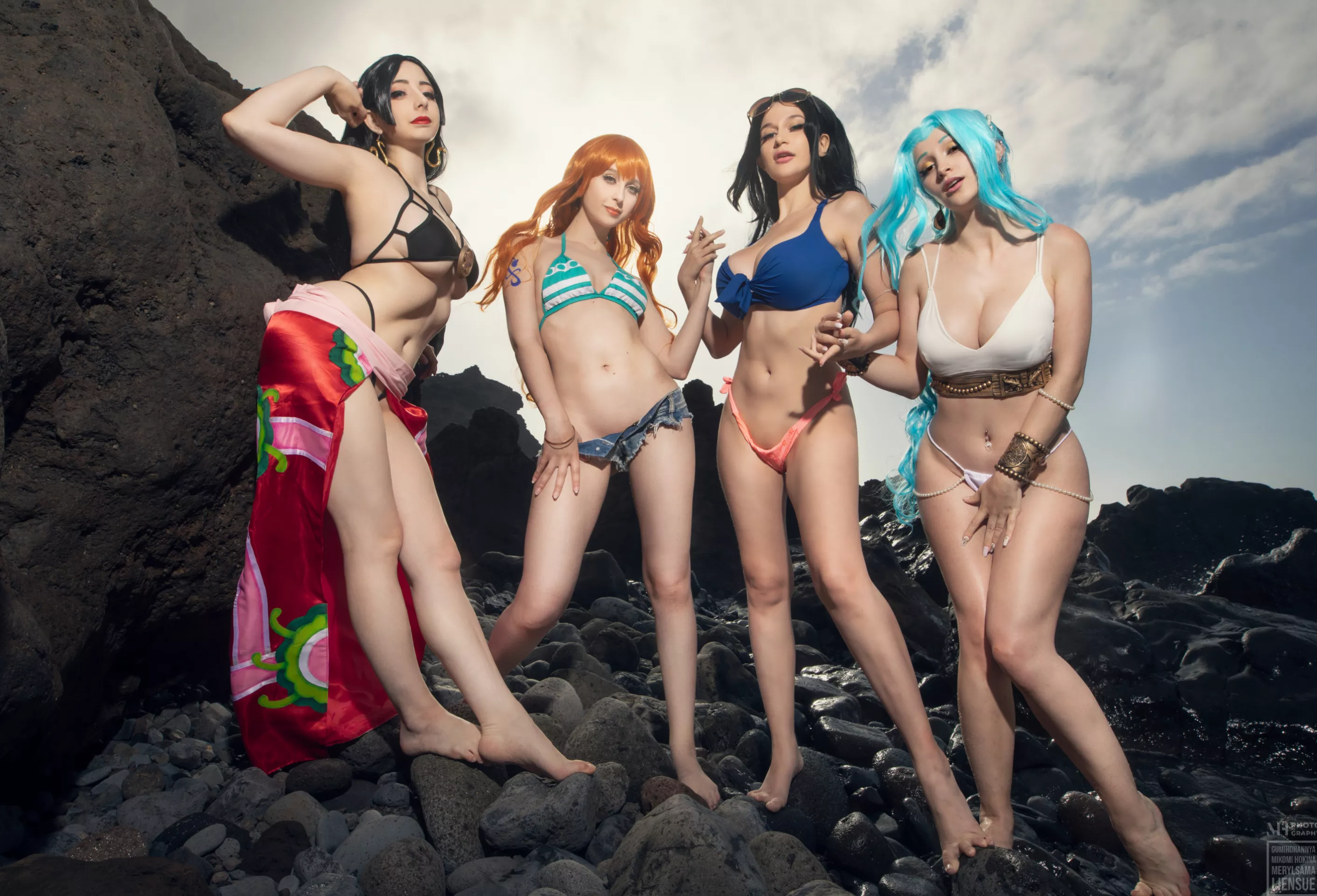 One piece Bikini collab by MikomiHokina, GumihoHannya, Liensue, MerylSama