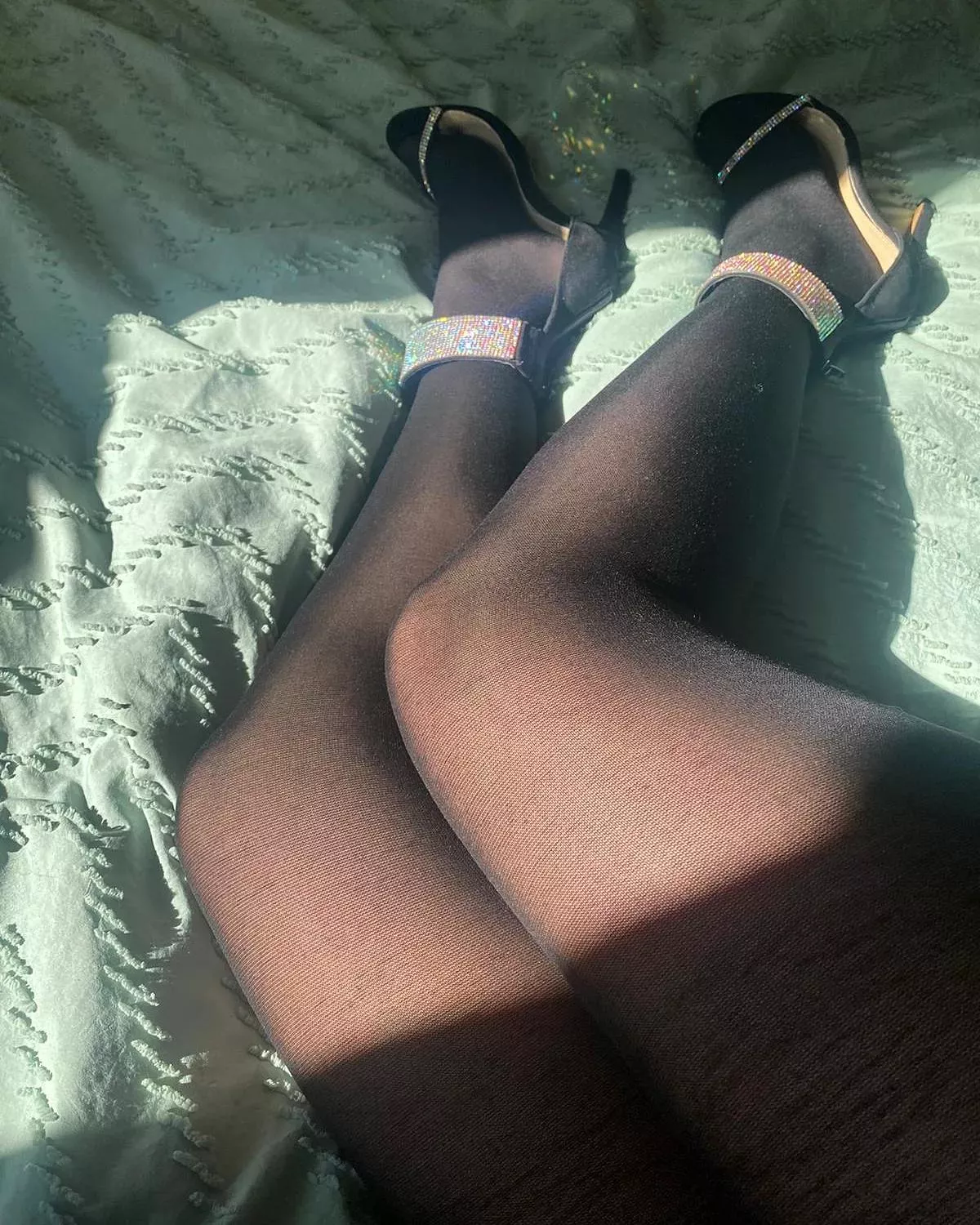 Opaques and heels in the sun.