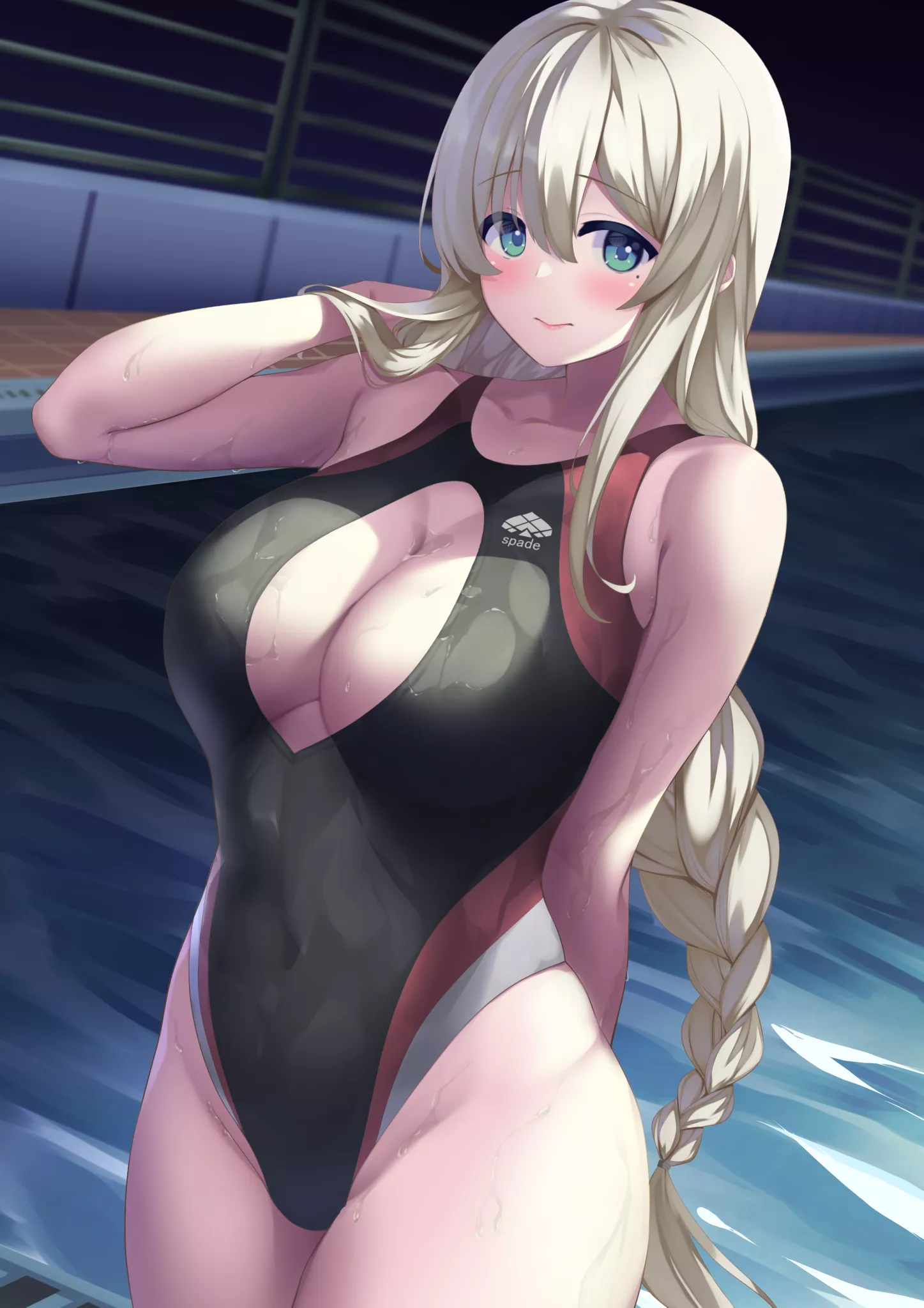 Open Swimsuit Beauty Late Night Swim ( Yappe ) [Original]