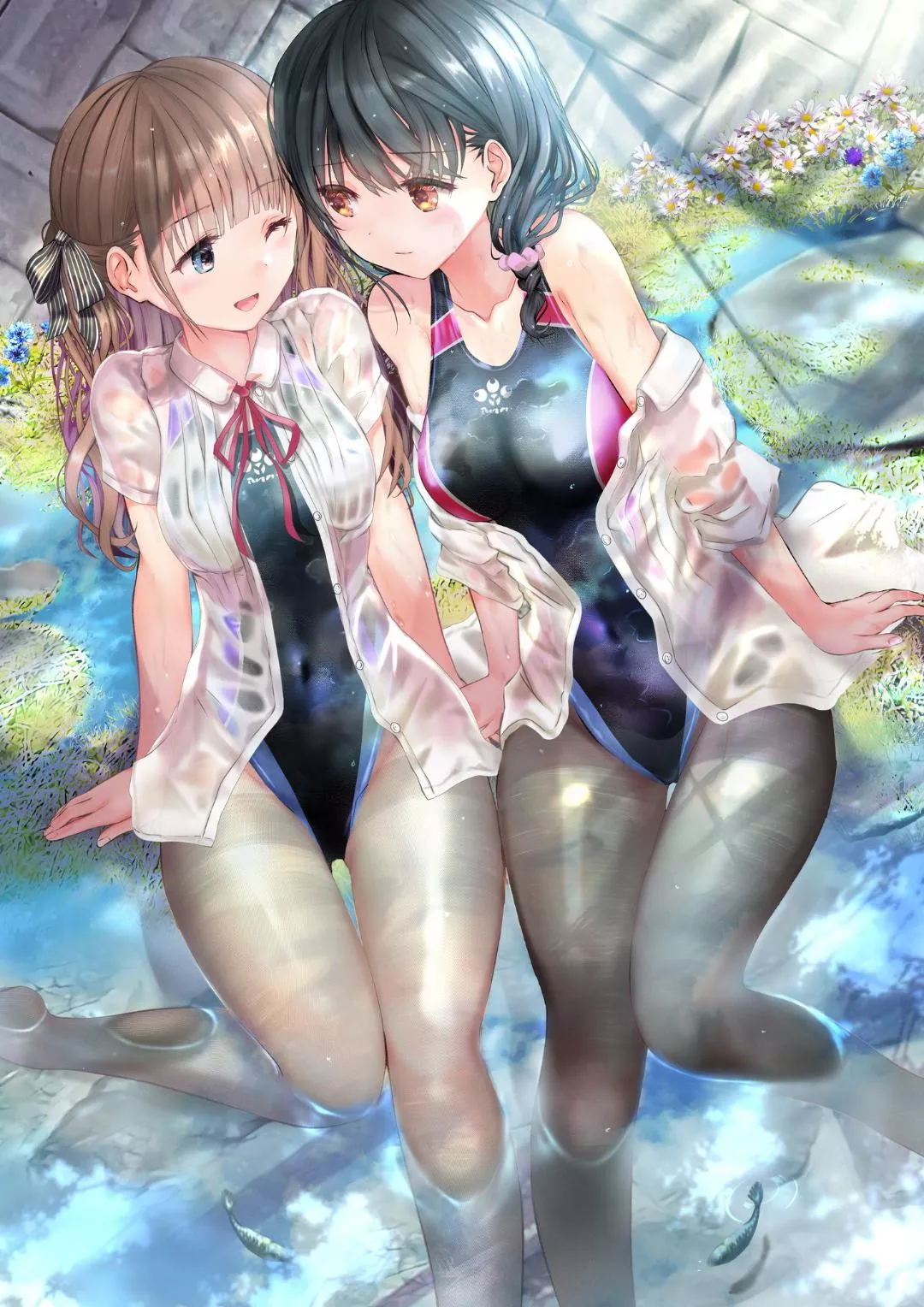 [Original] Two Cute Girls In a Hot Tub