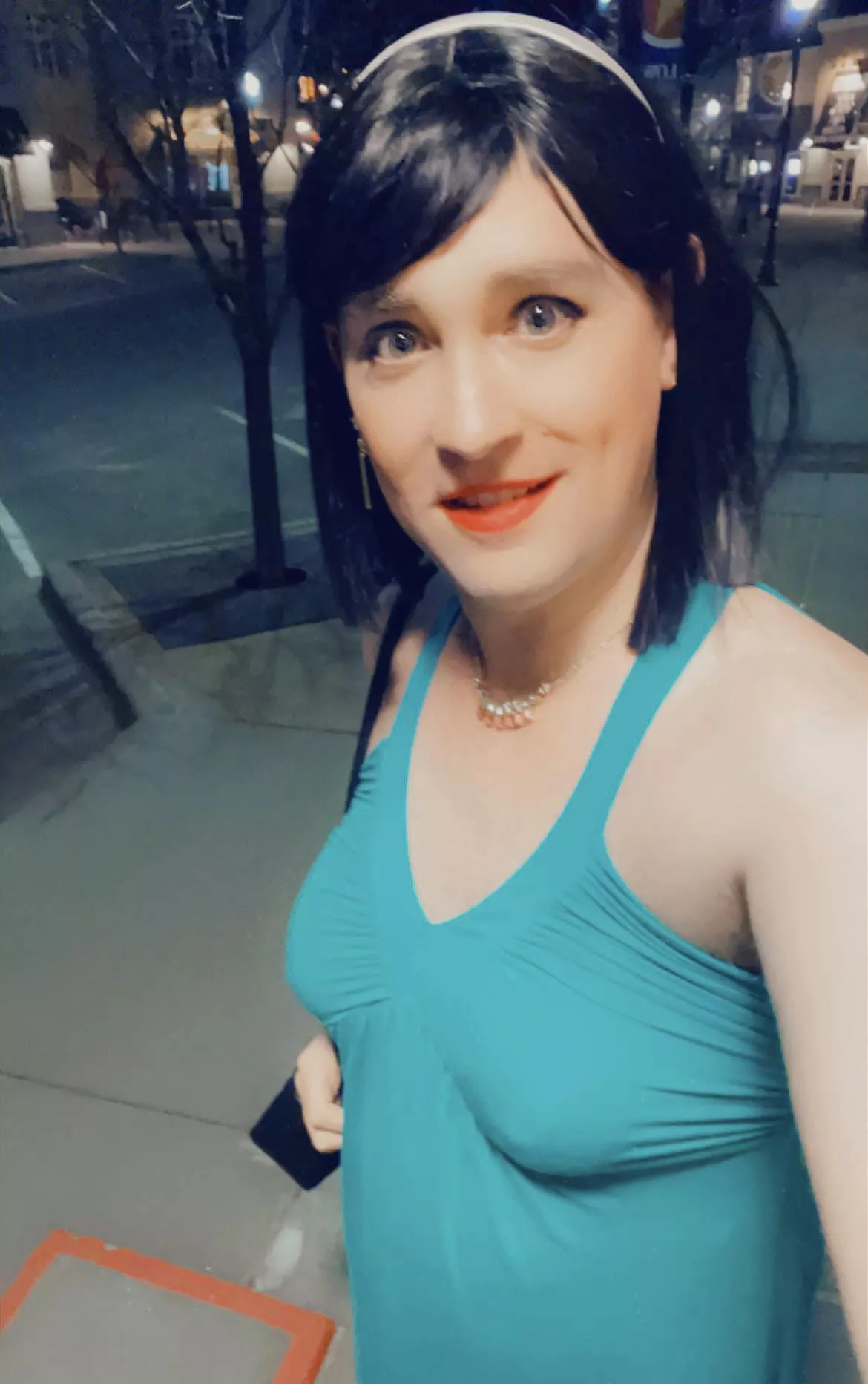 Out and about for a little stroll last night. I was so excited to get out of the house!