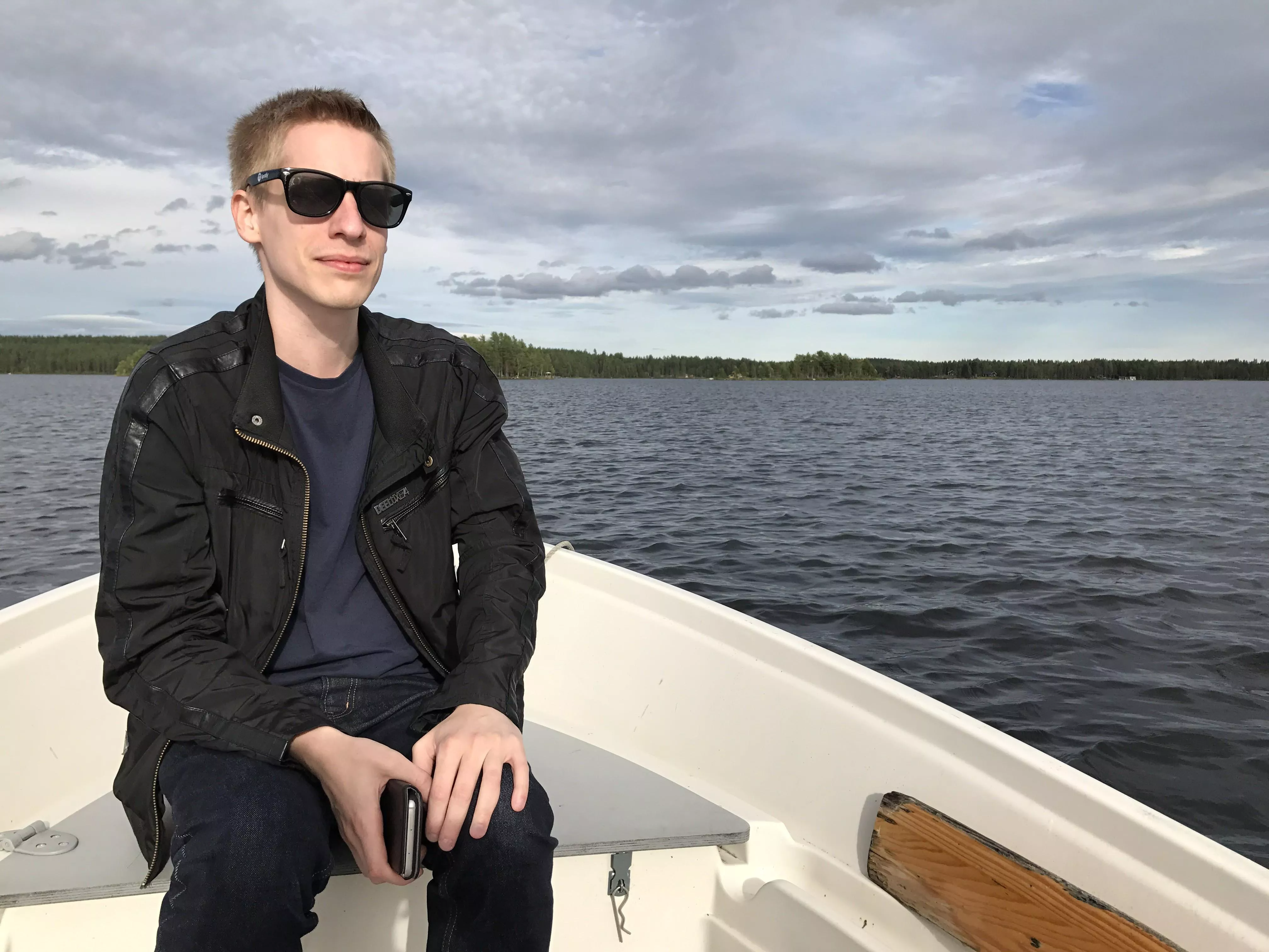 Out on the lake at my grandparents village in northern Sweden ðŸ˜Š