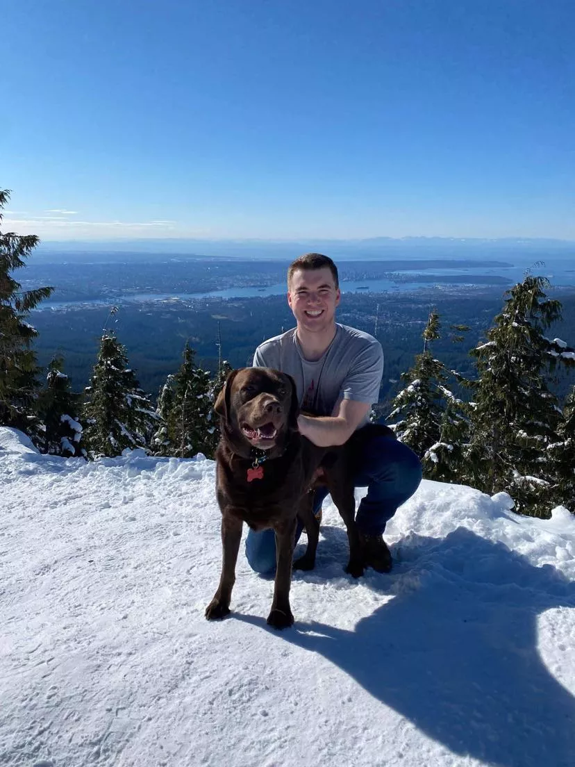 Out with the pup on Dog Mountain 🏔