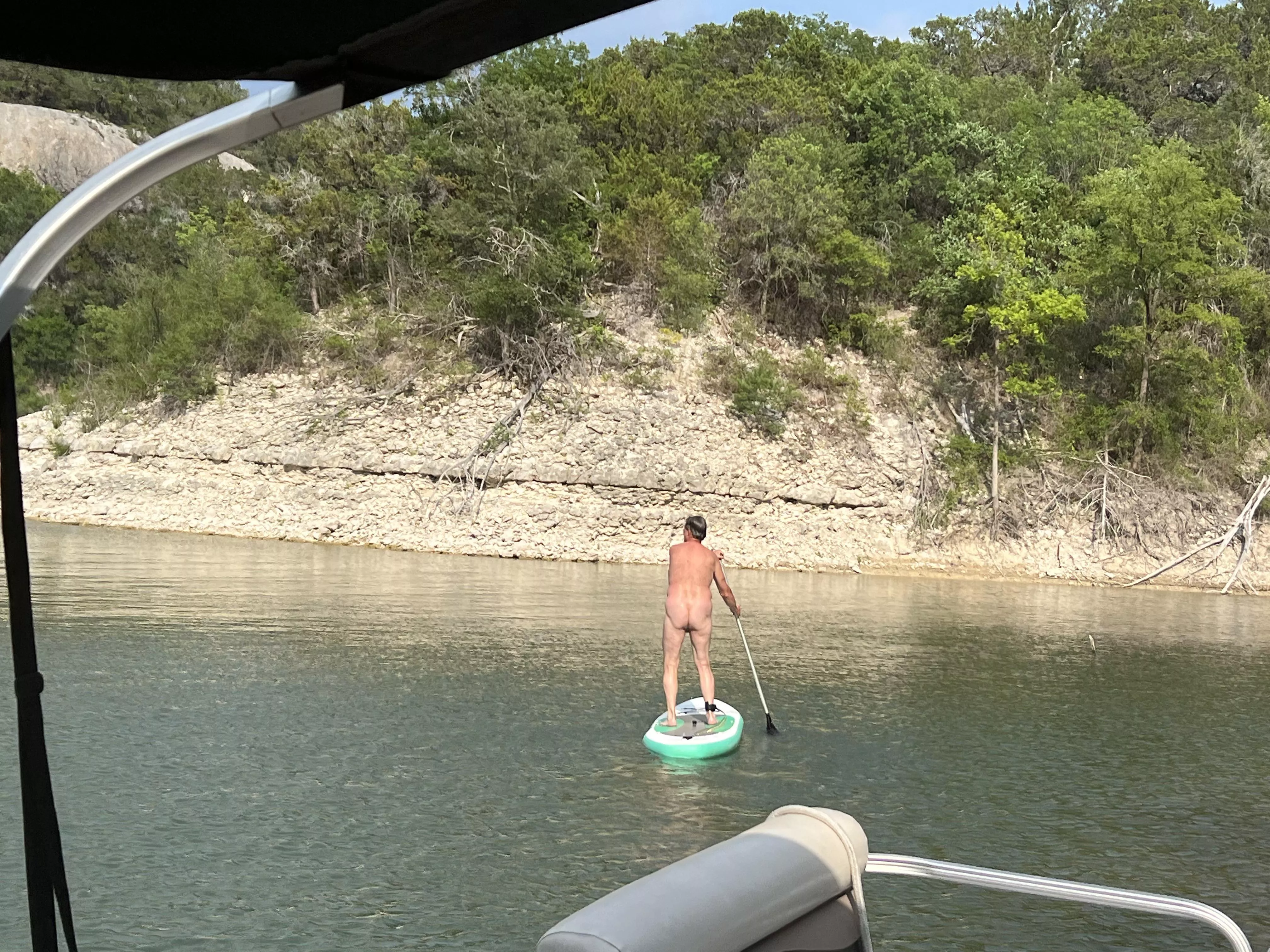 Paddle boarding on Lake Whitney