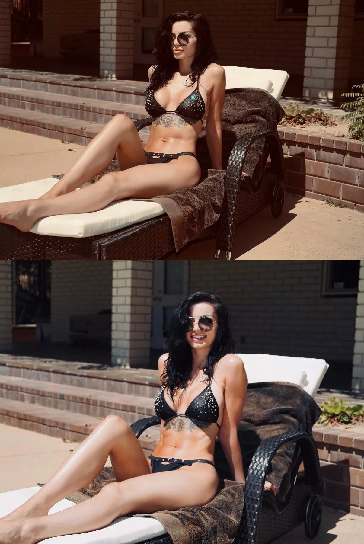 Paige in a bikini