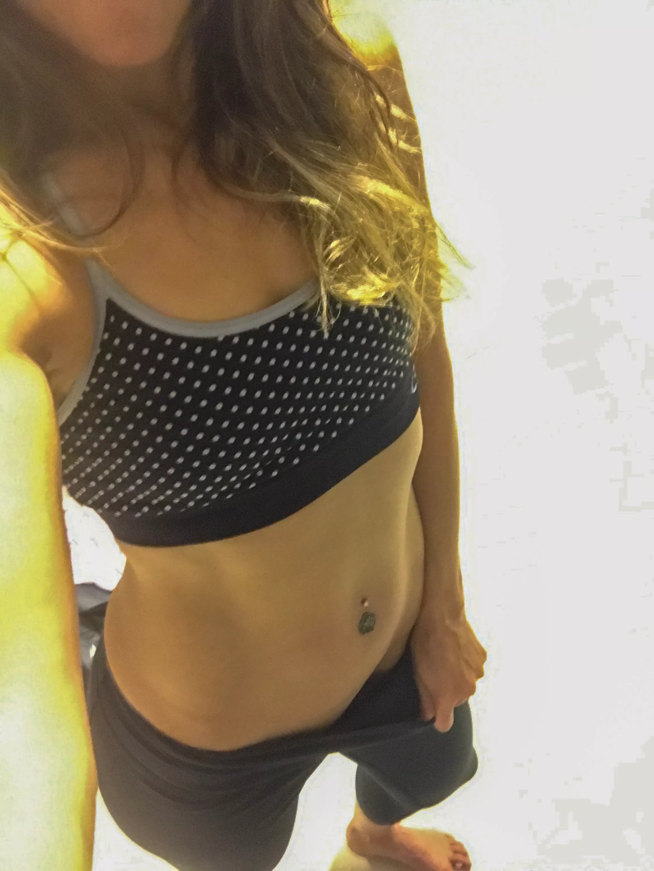 Panties are always optional when I work out...[F]