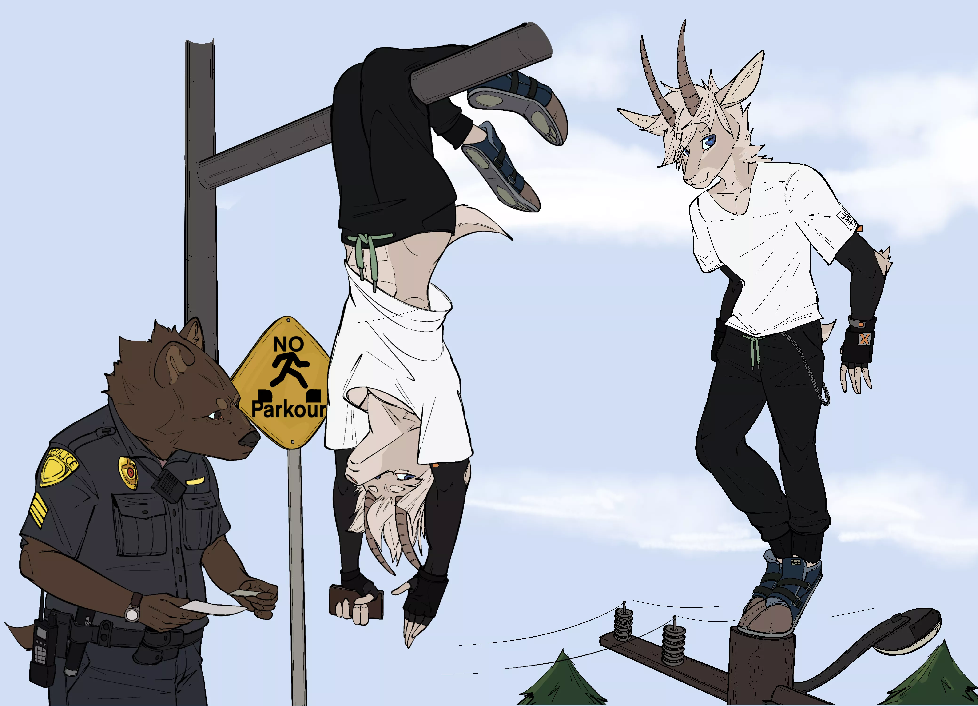 Parkour goat commission