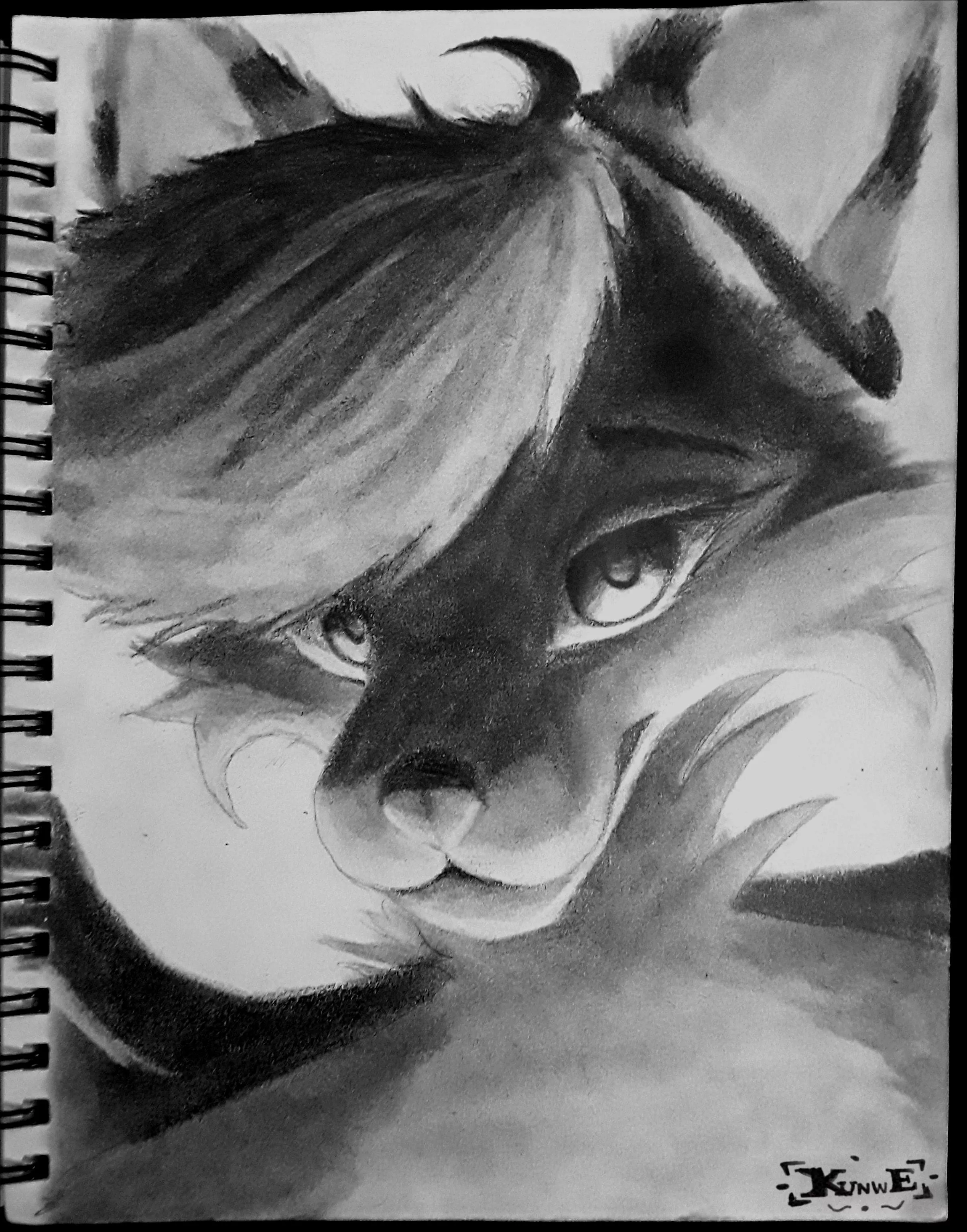 Pencil bust ( made by me - @kunwe )