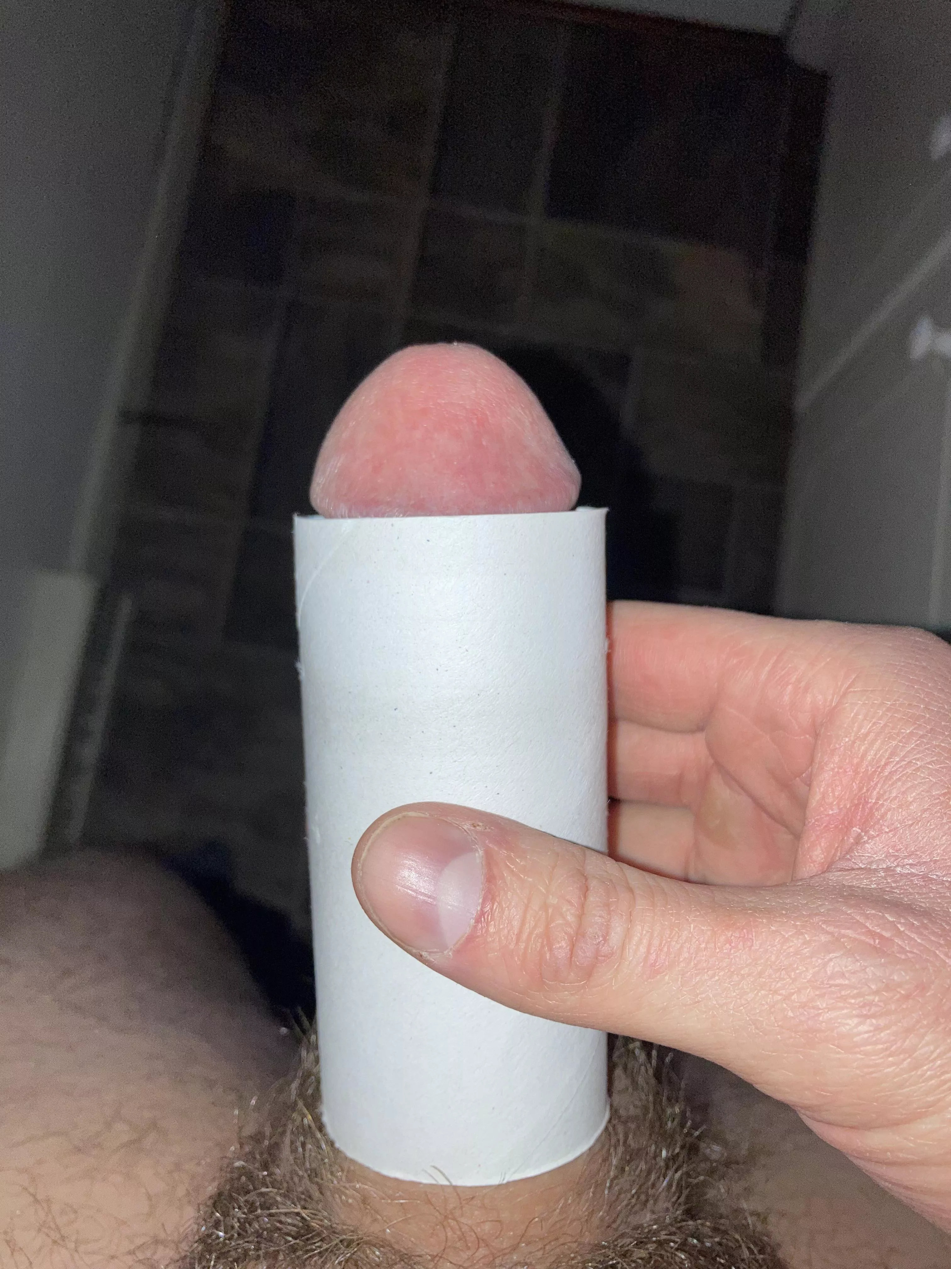 Pencil dick fits with plenty of room to spare