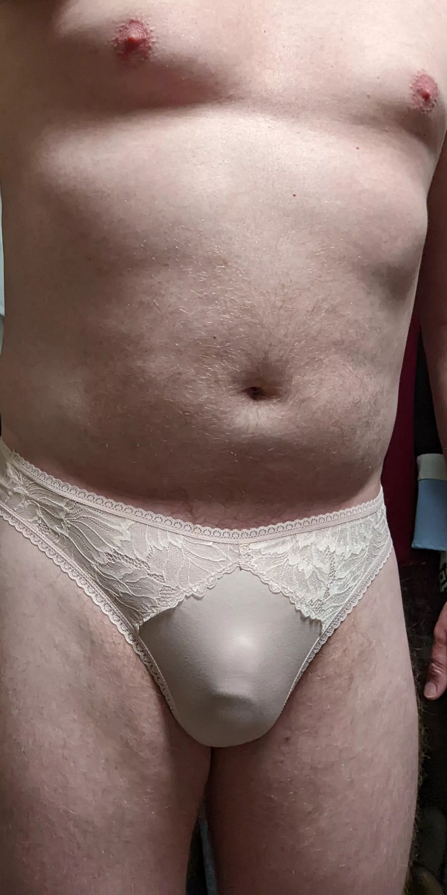 Perfect balance of lace and bulge