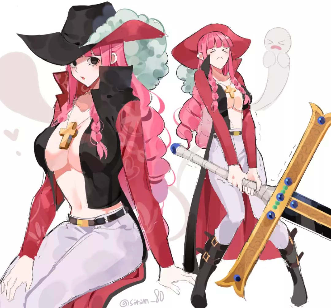 perona with outfit mihawk