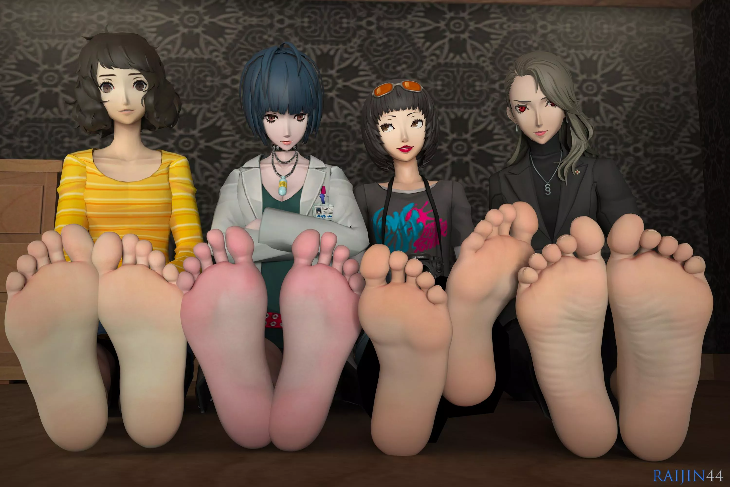 Persona 5 Gal's feet. (Raijin44)[Persona 5]