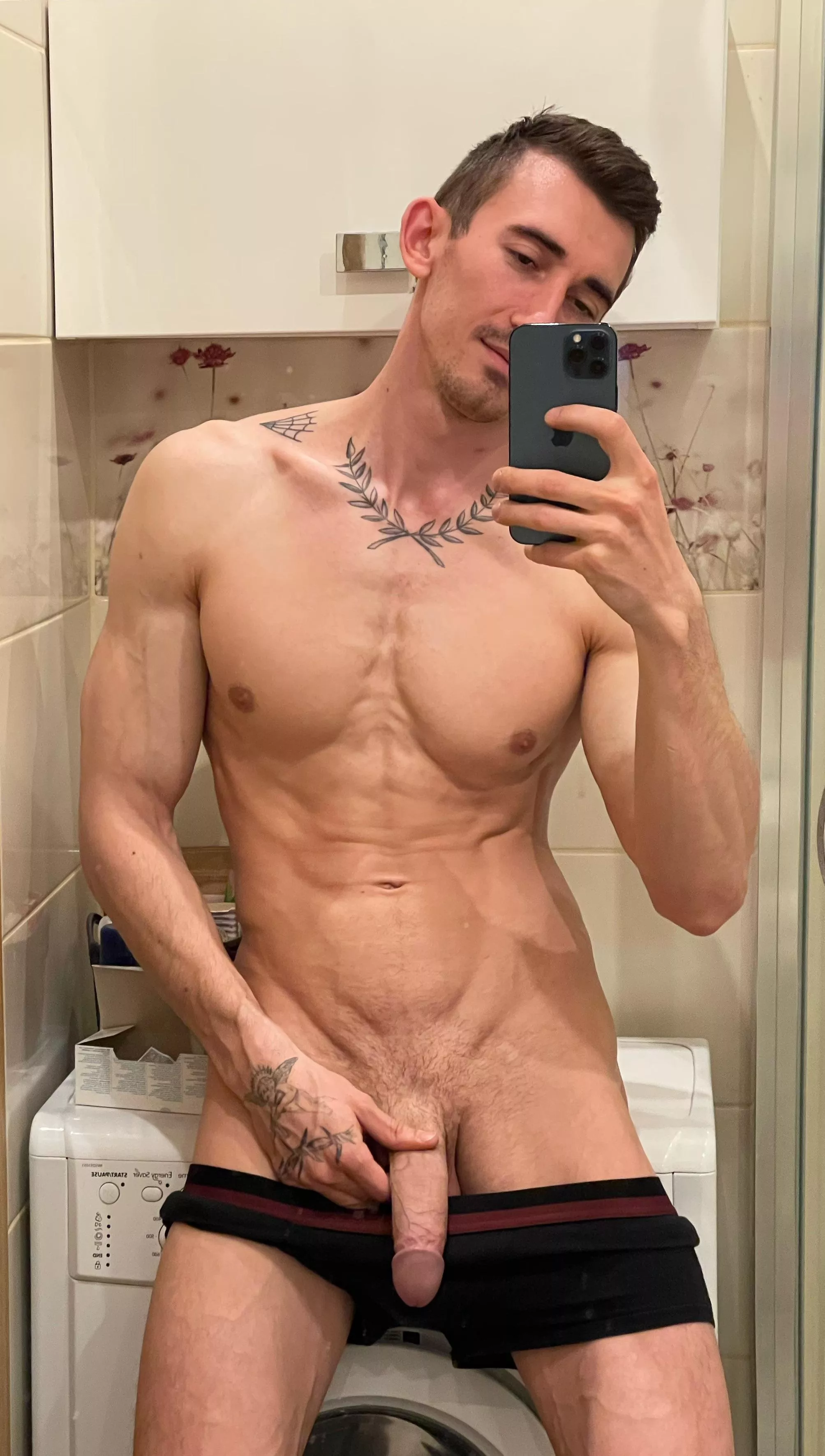 Photo before shower