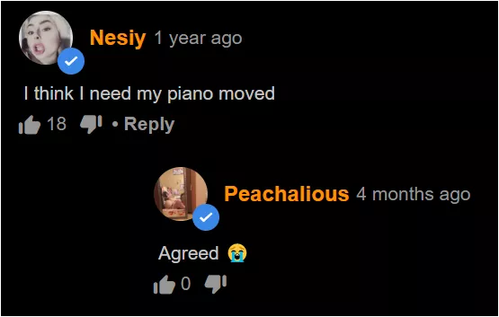 Piano movers (pfps are nsfw?)