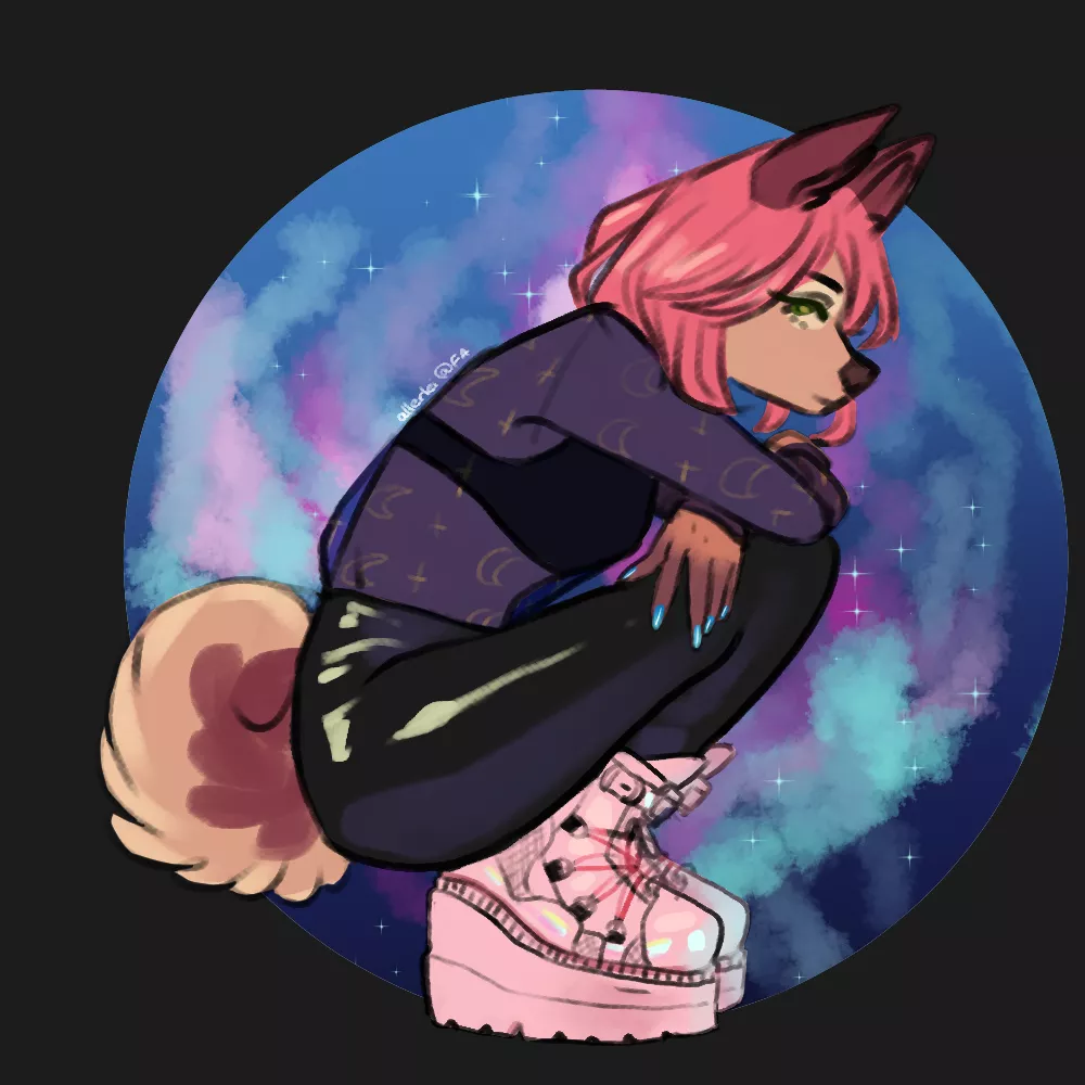 Pink boots (art by me)