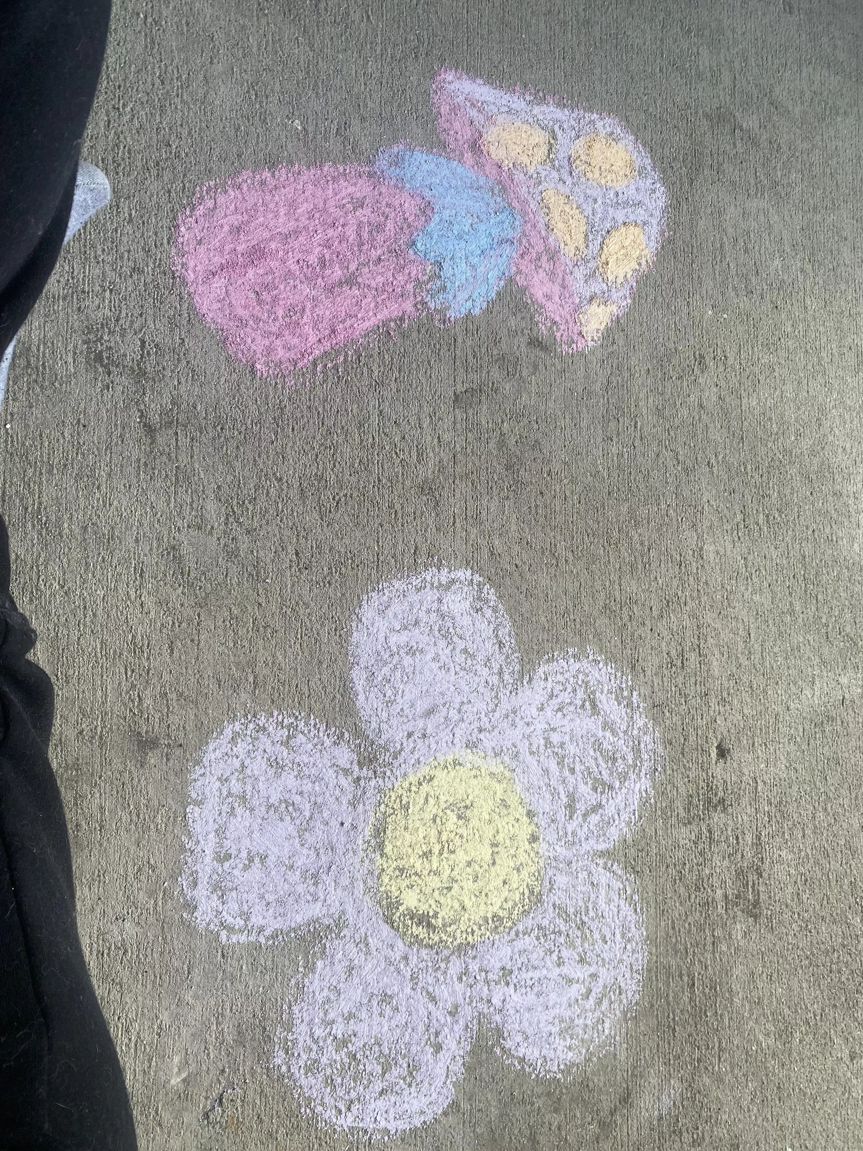 Played with some chalk earlier ðŸ’•