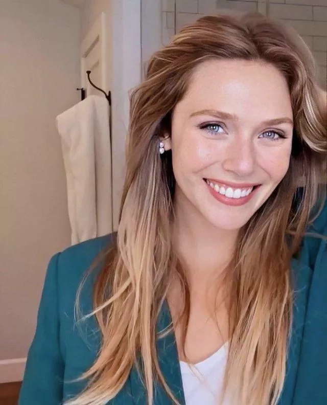 Please milk my cock as the goddess Elizabeth Olsen