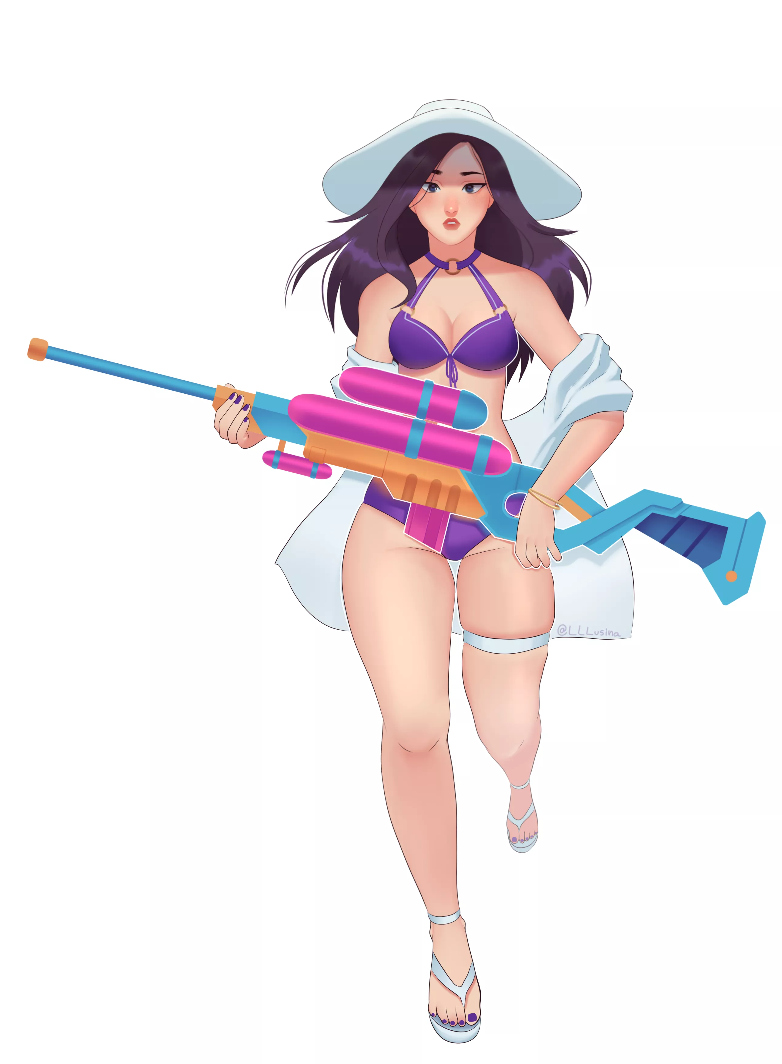 Pool Party Caitlyn from /r/LeagueOfLegends (LLLusina)