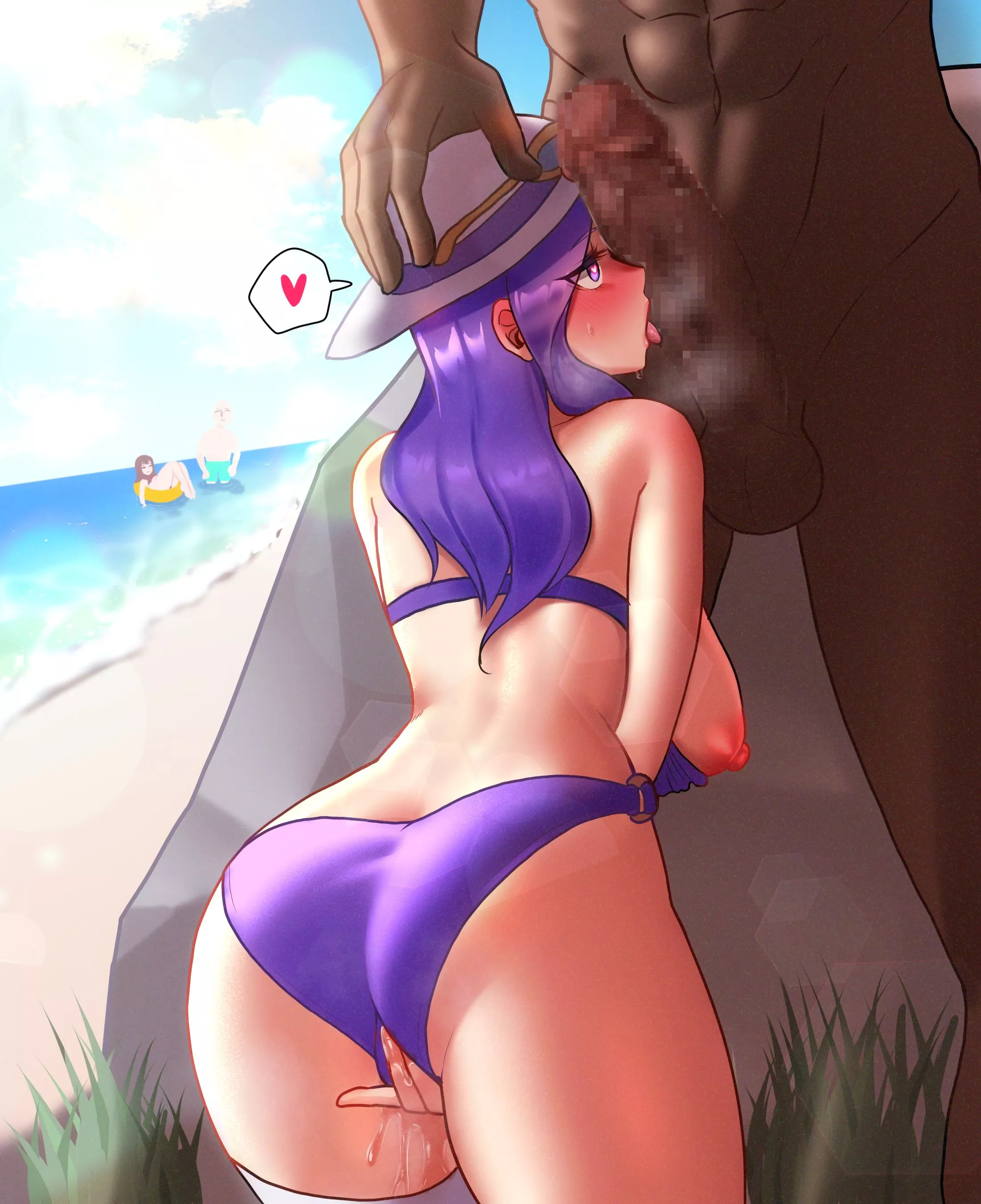 Pool Party Caitlyn getting a taste (Dochi)