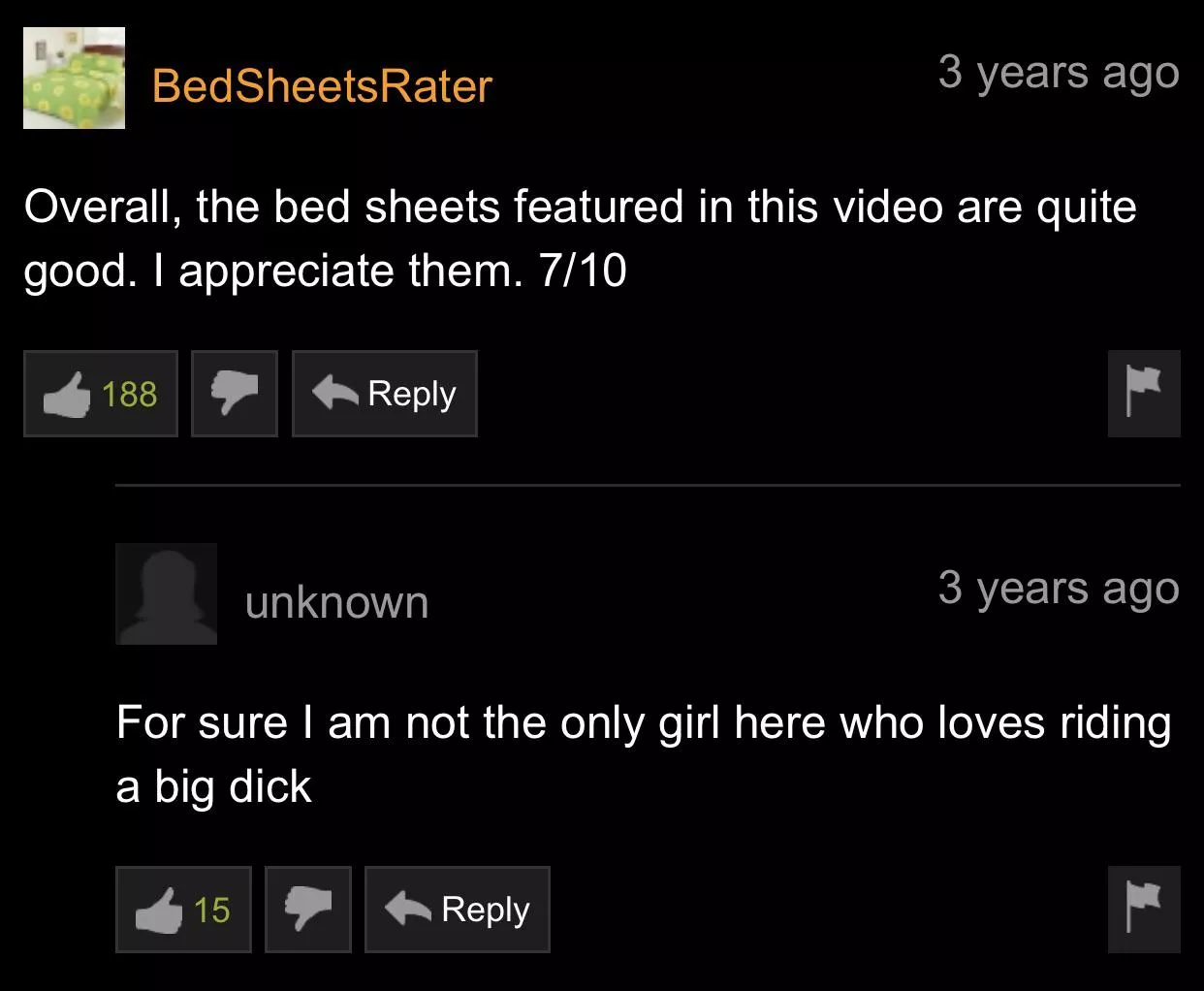 Pornography comments