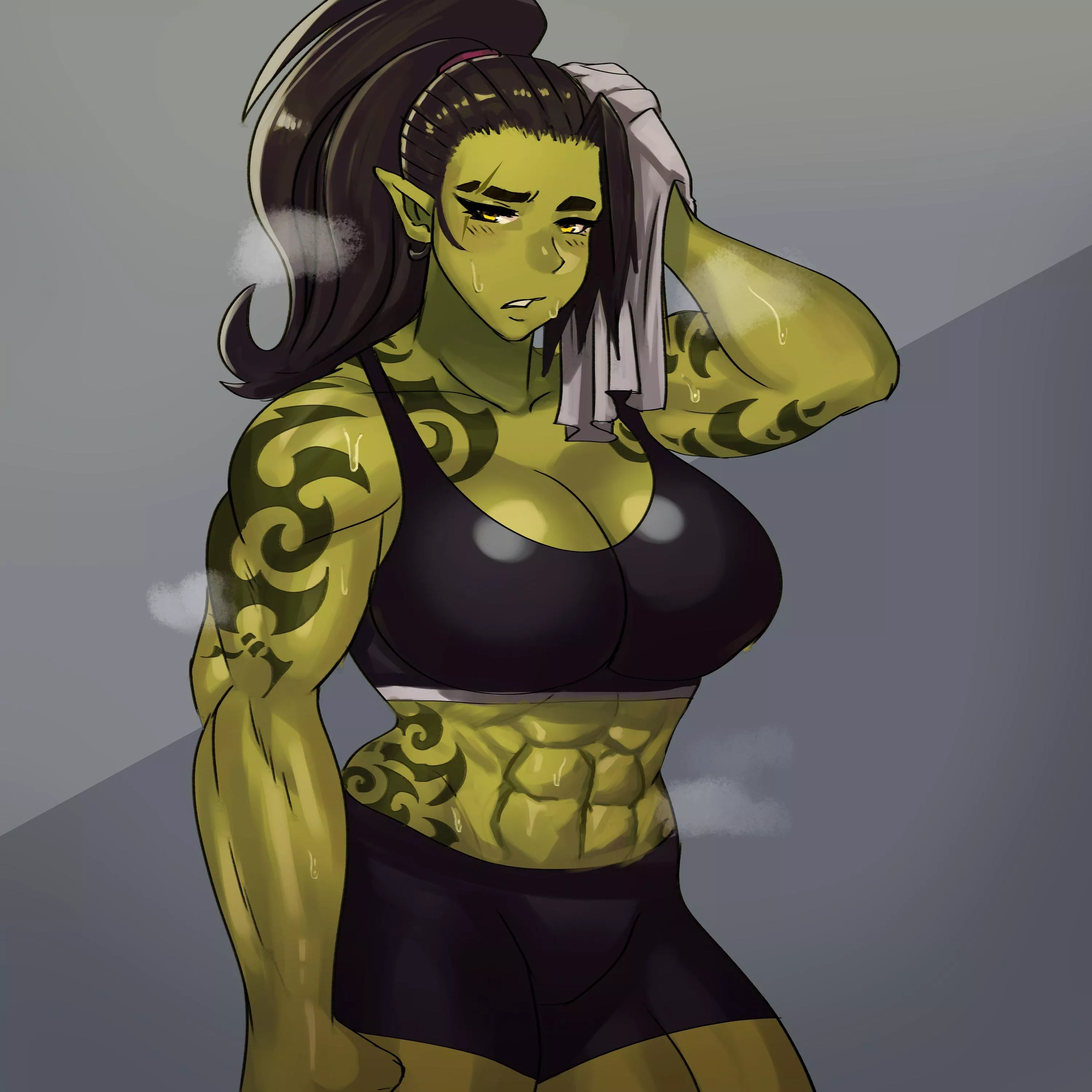 Post Workout Orc.(@EzzyEcchi)