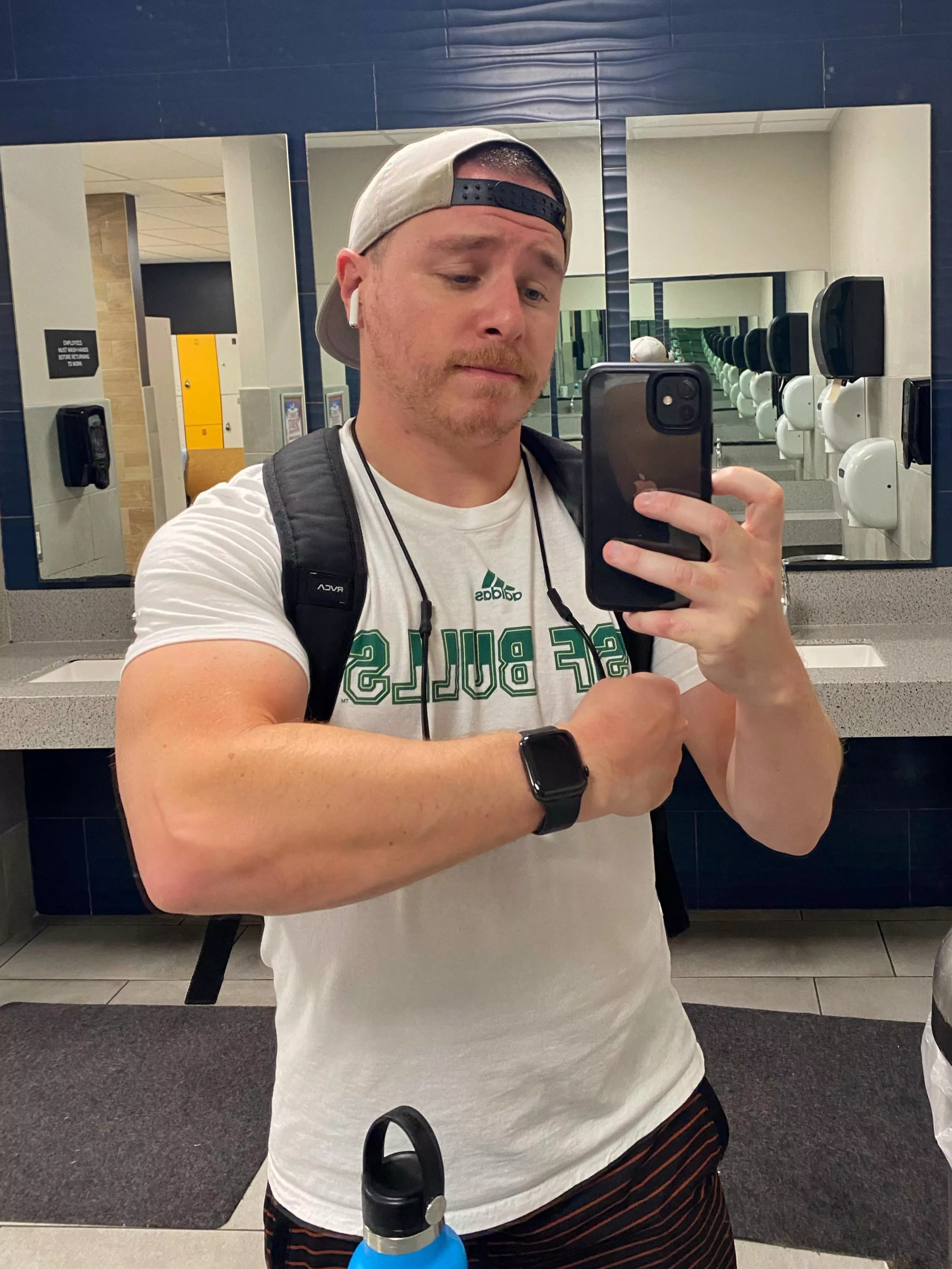 Post-pump in my usually crowded locker room