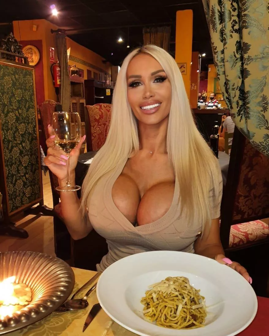 POV: Dinner Date with a Perfect Bimbo