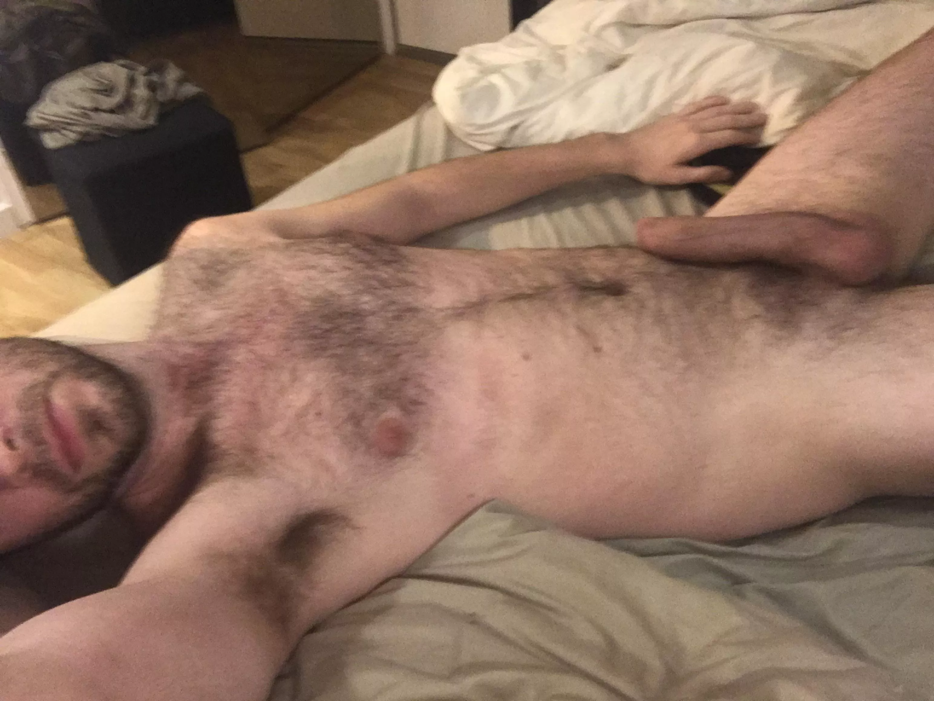 POV : you wake up, turn your head to the left and here I am still asleep & naked