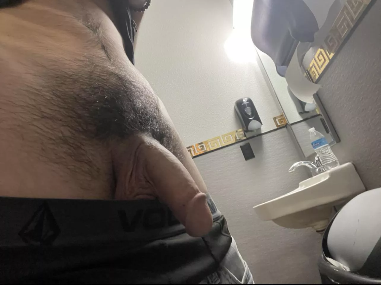 POV : You walk in on me using the Restroom