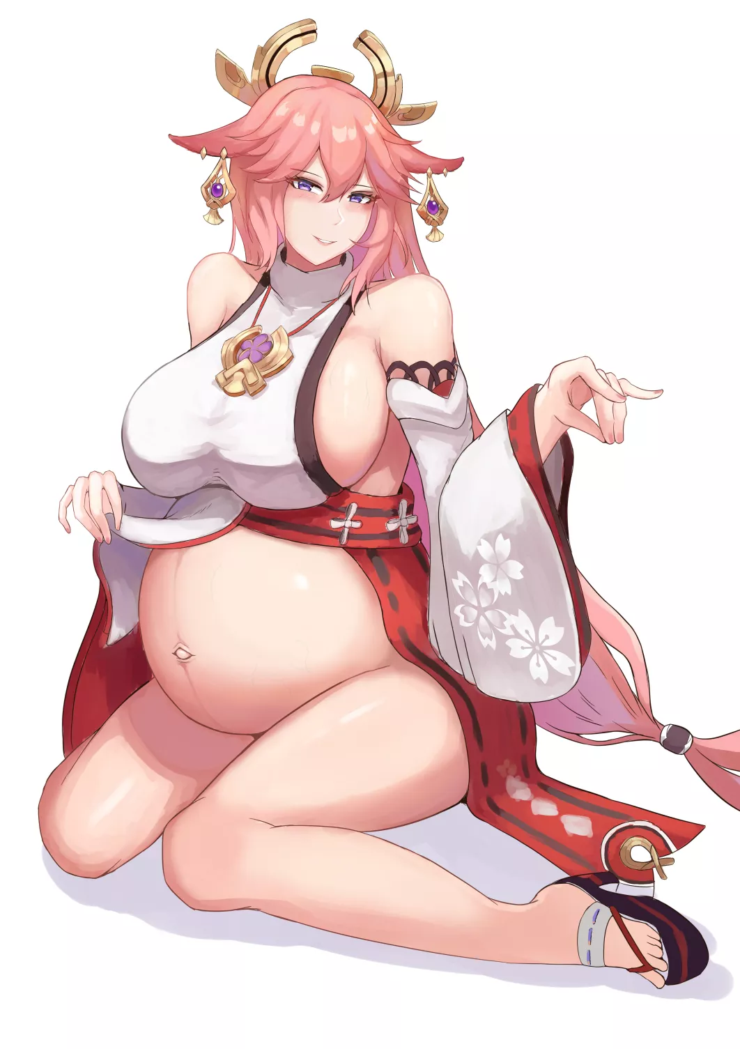 Pregnant Yae