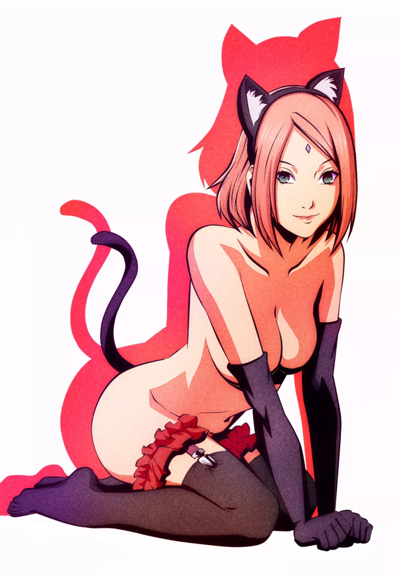 Pretty cute cat girl