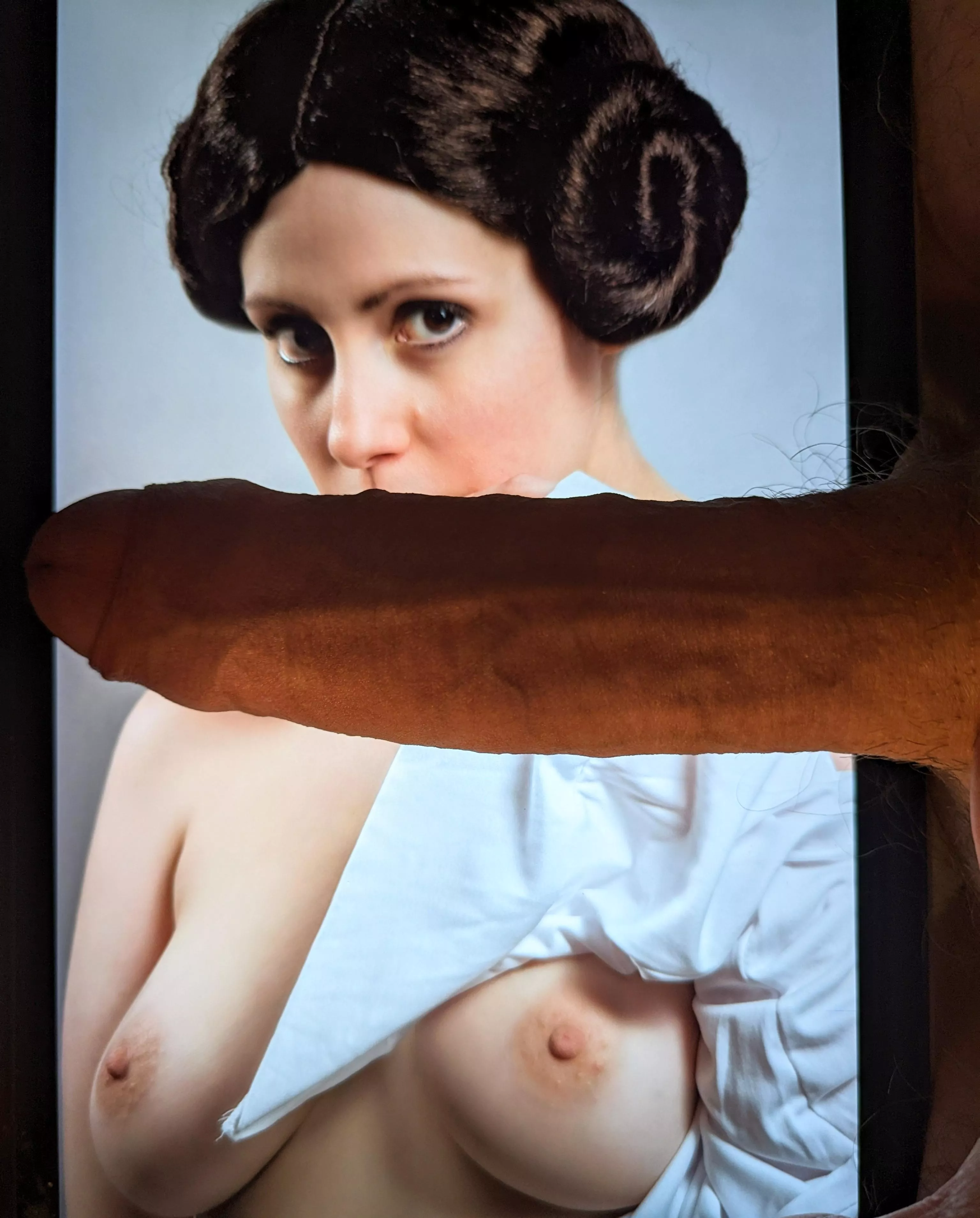 Princess Leia gets my Lightsaber