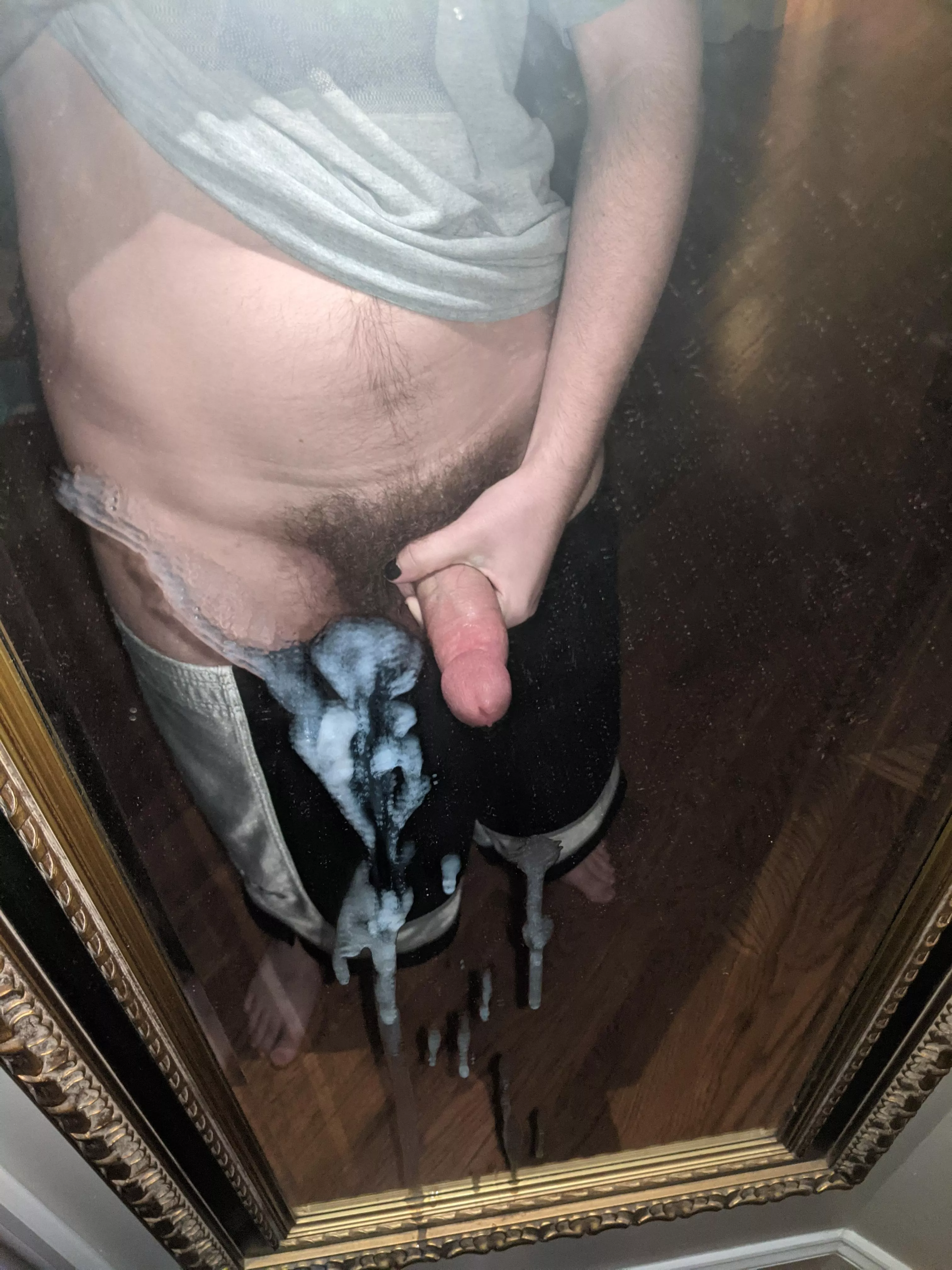 [proof] cum on a mirror