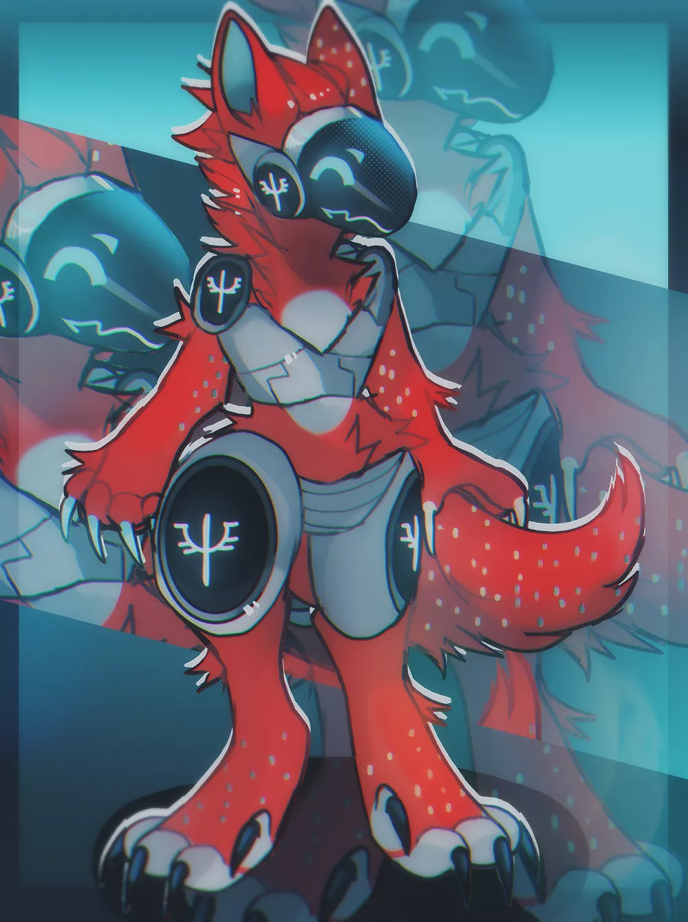 Protogen! (Art by me, character not mine)