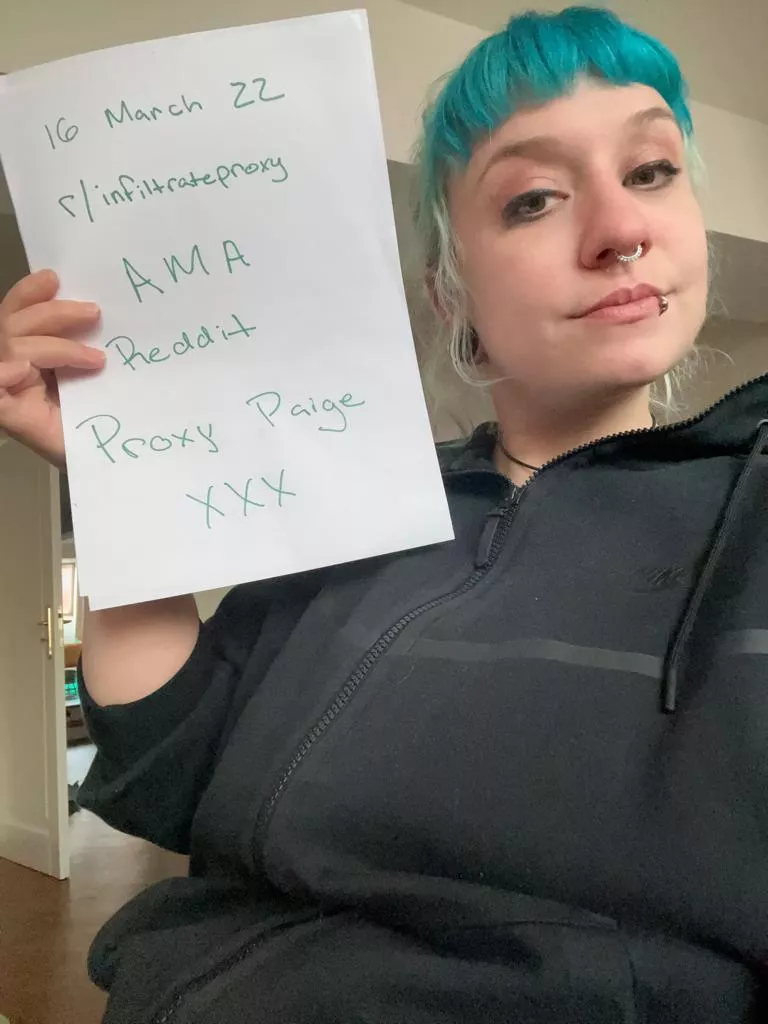 Proxy Paige is going to answer some questions over at r/AMA on 16th March 18:30 GMT. Hope you get a chance to join in