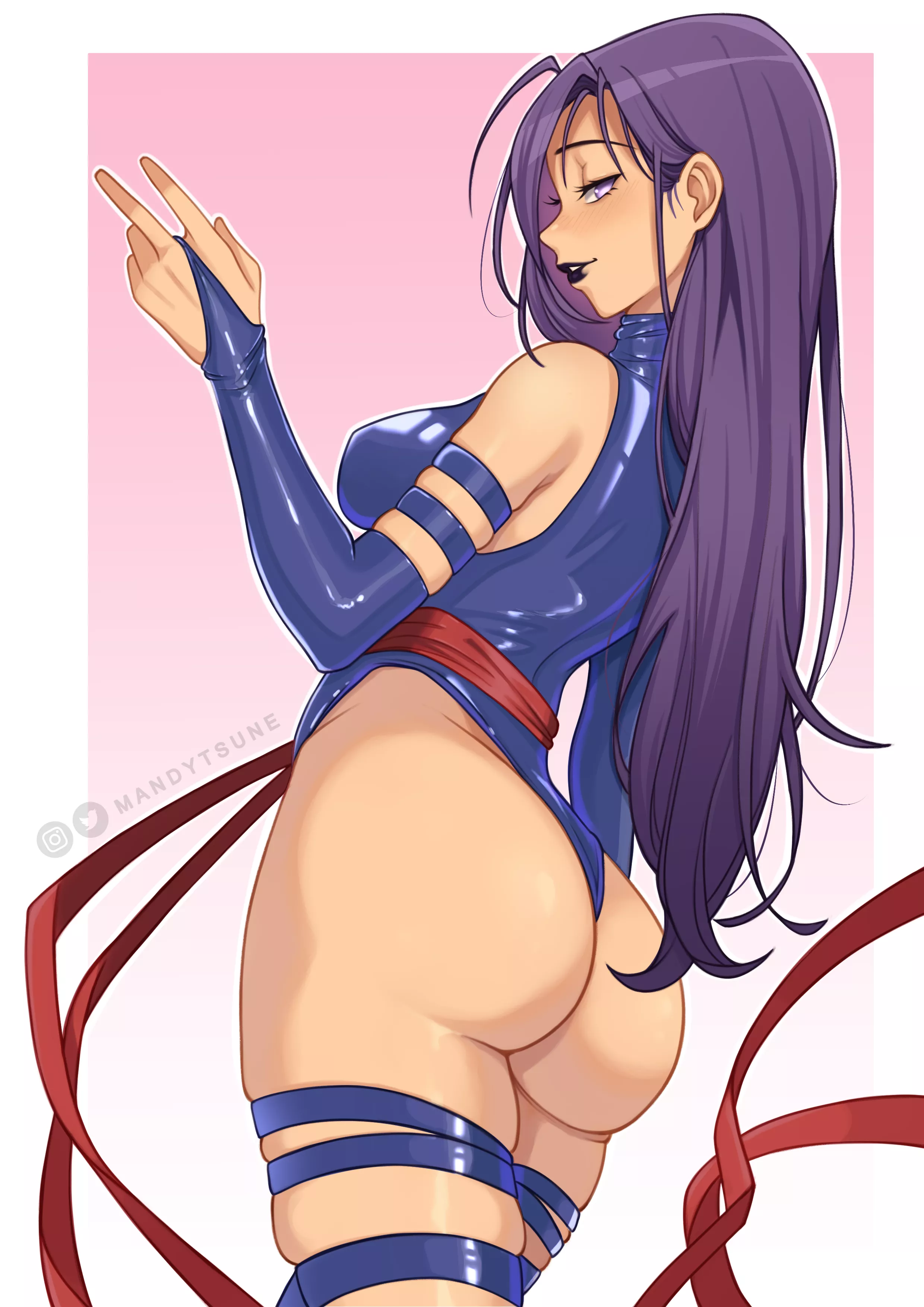 Psylocke Looking To The Side (Mandytsune ) [X-Men]